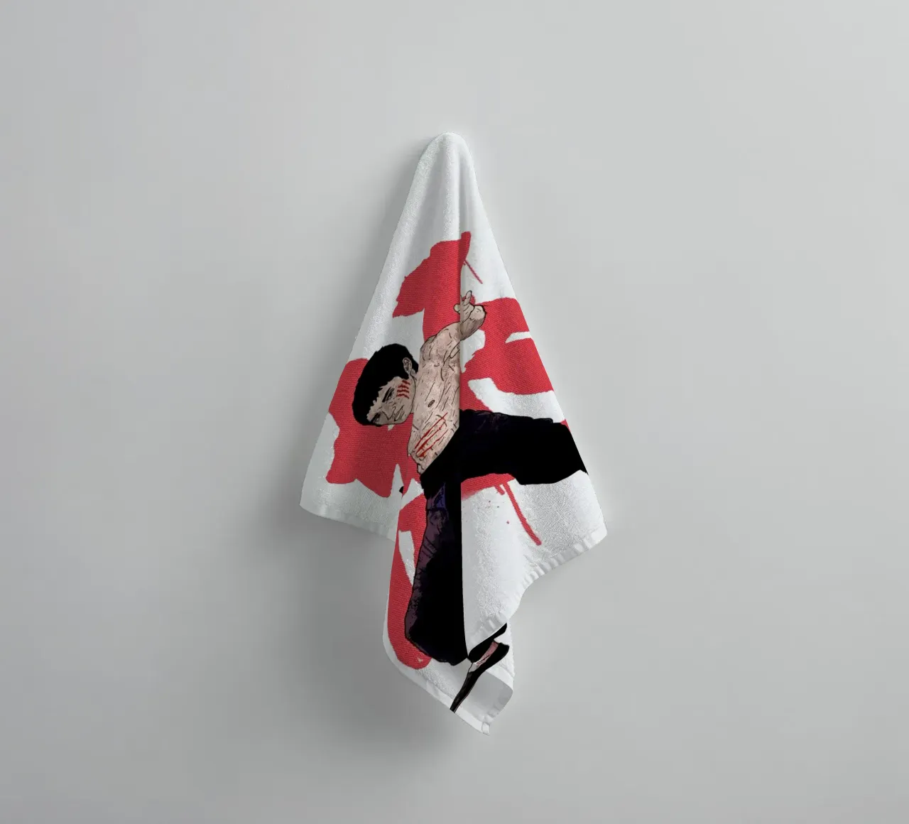 Bruce Lee towel by Nick Cocozza