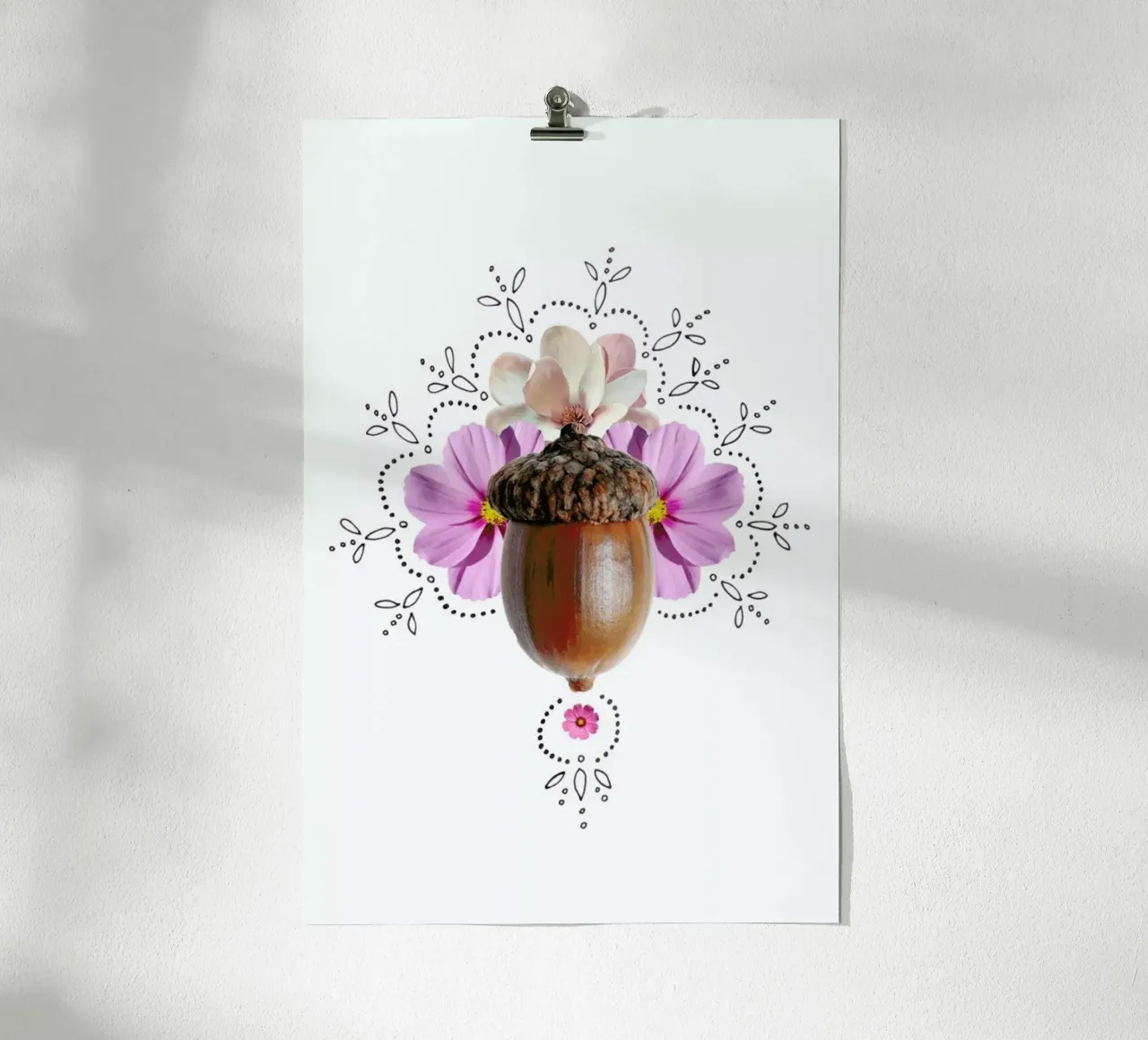 Acorn Collage carta hahnemühle da Miles of Light