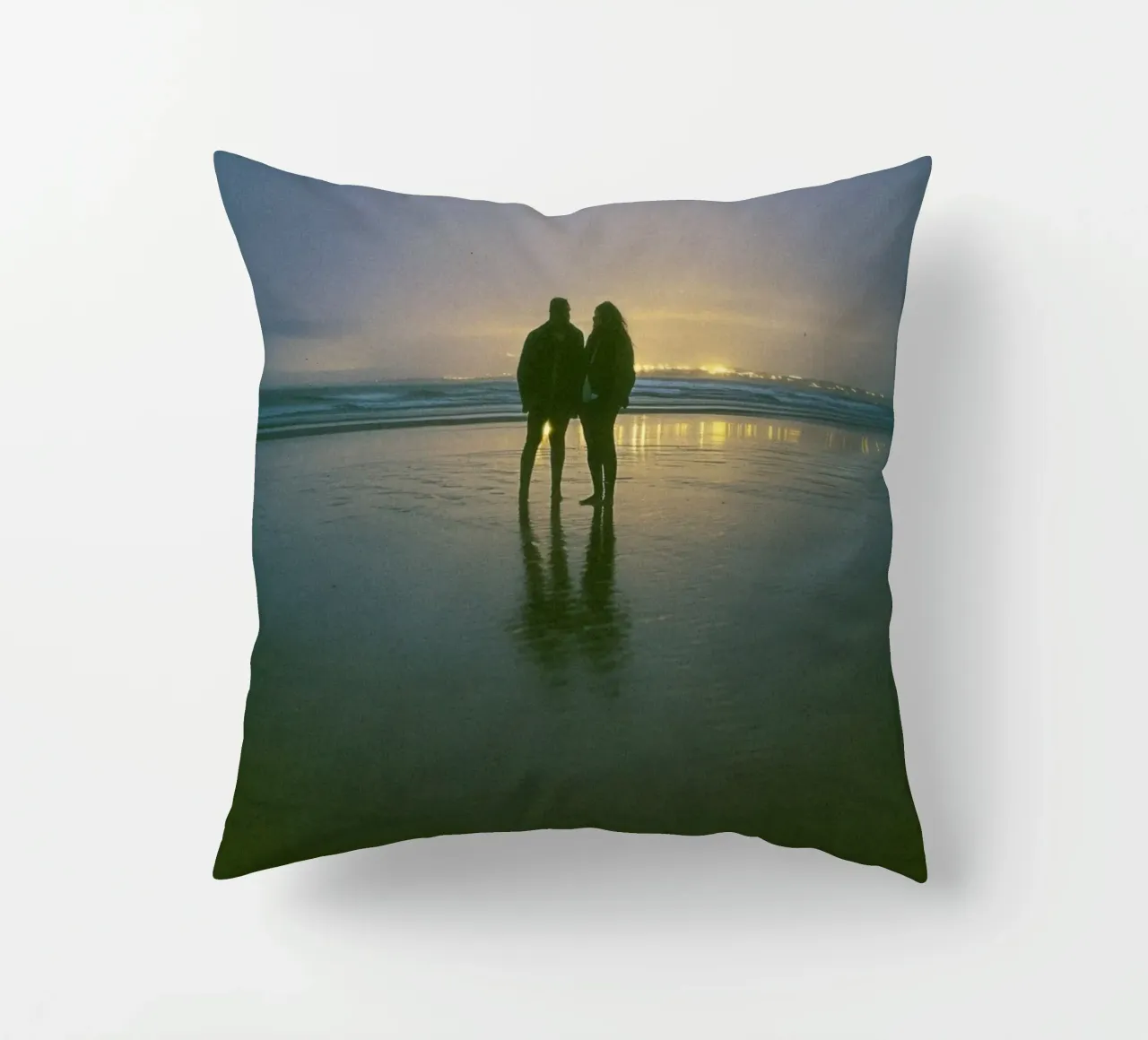Crepuscolo romantico a Biarritz cuscino da By Night