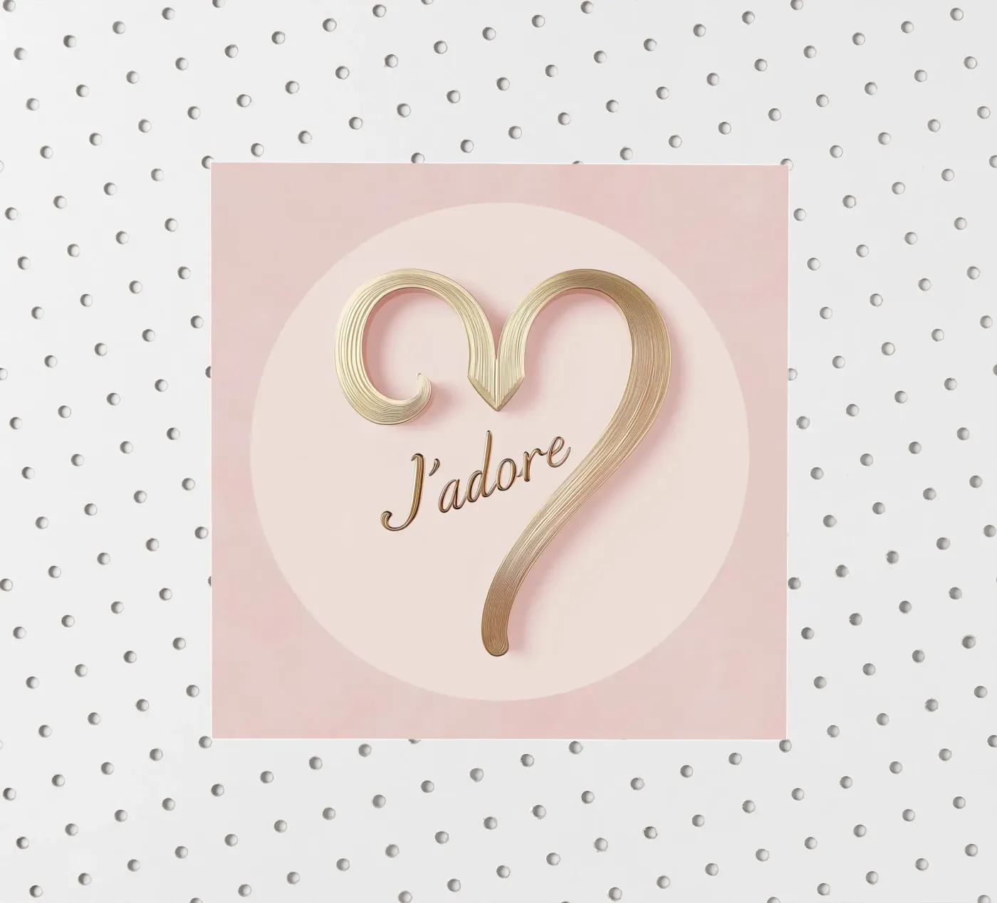 "J'adore" Rosa Luxus adesivo da Carinaprint