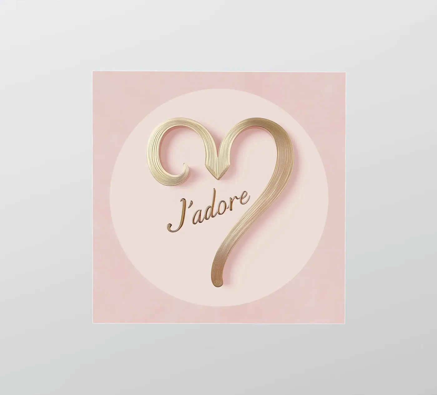 "J'adore" Rosa Luxus adesivo da Carinaprint