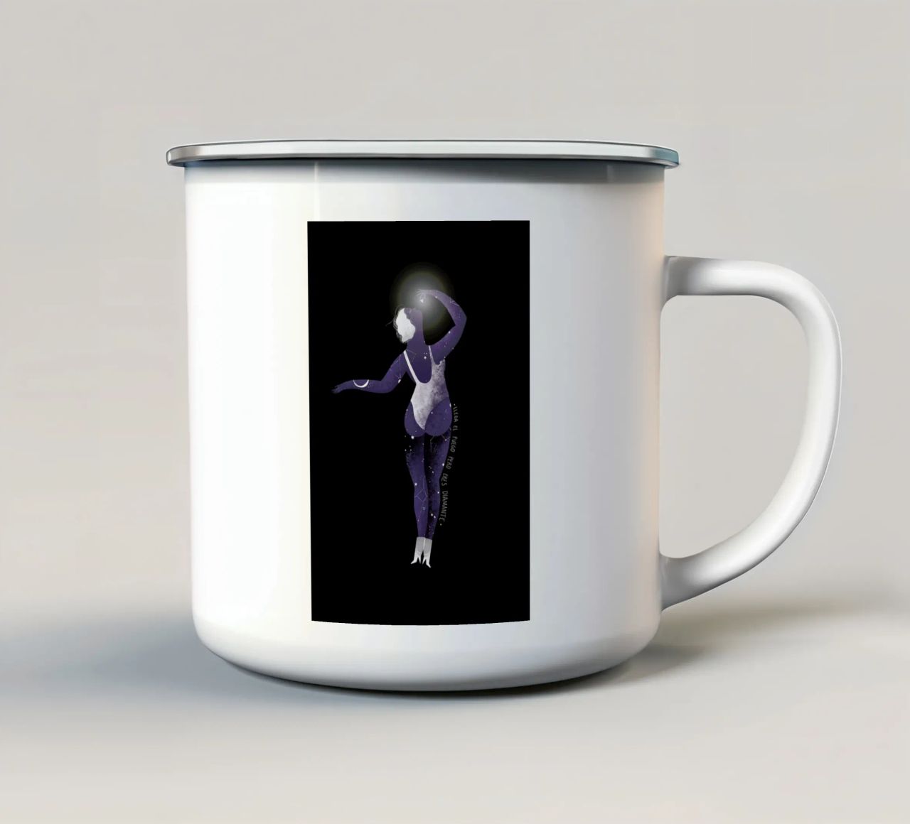 You'Re A Diamond tazza in smalto da Amalia Restrepo
