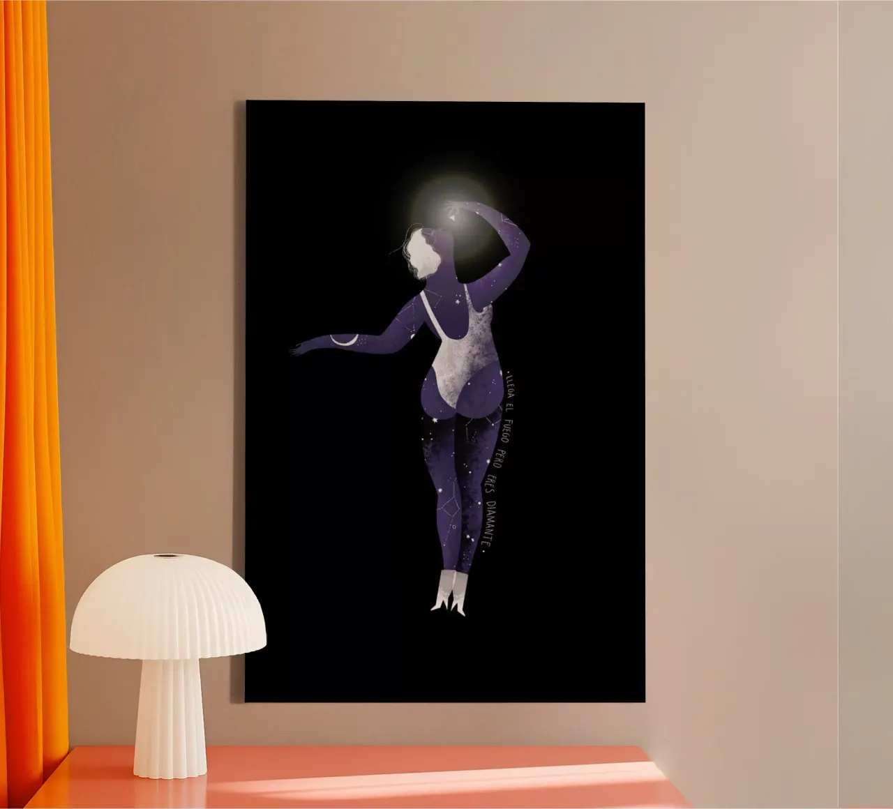 You'Re A Diamond canvas met Baklijst van Amalia Restrepo