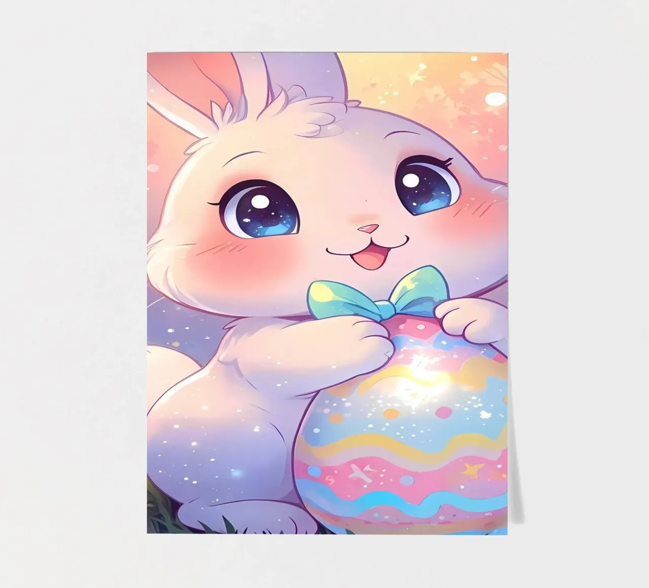 Happy Easter egg Rabbit sticker sheet by LM2Kone