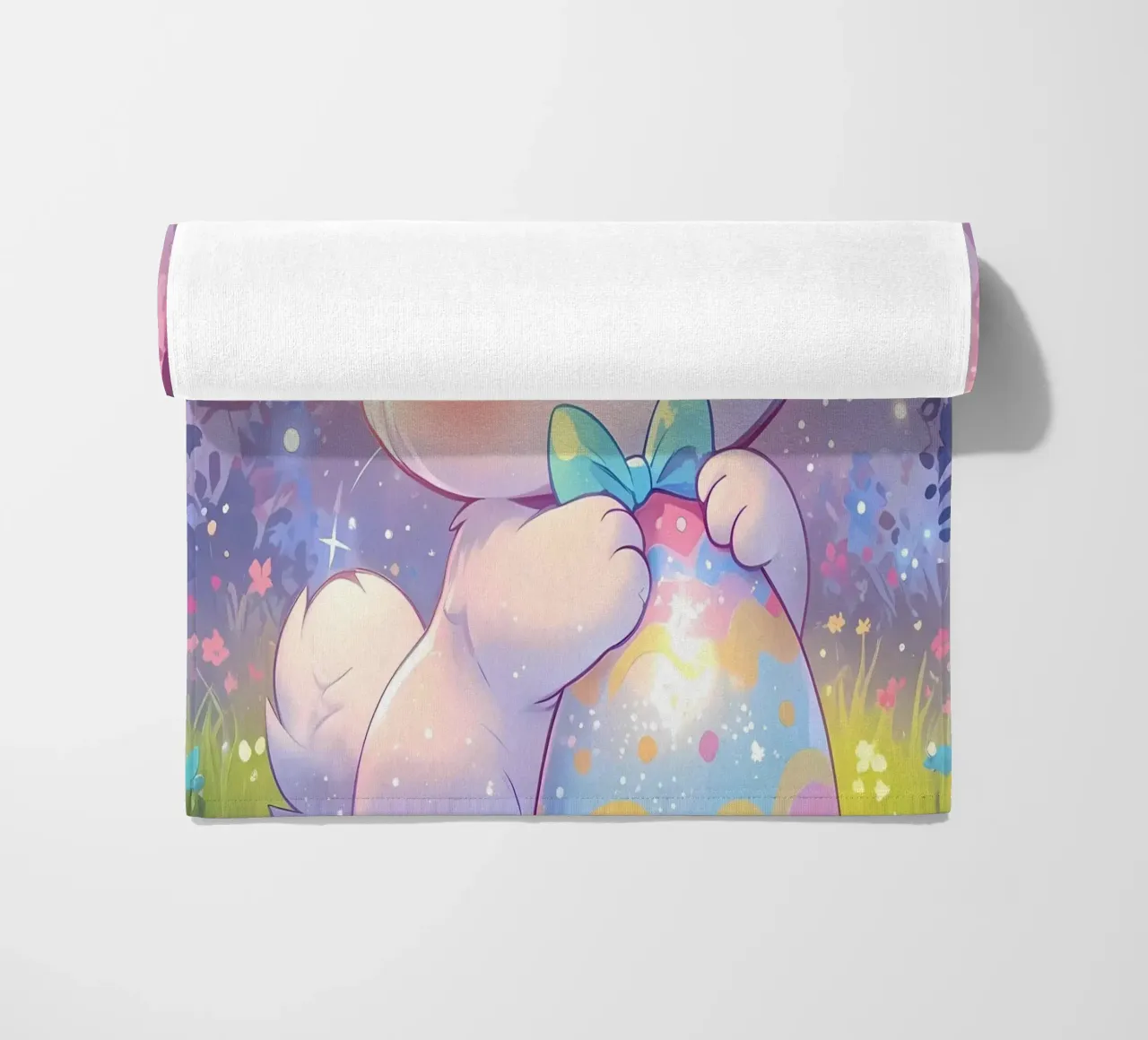 Buon uovo di Pasqua Coniglio telo mare da LM2Kone