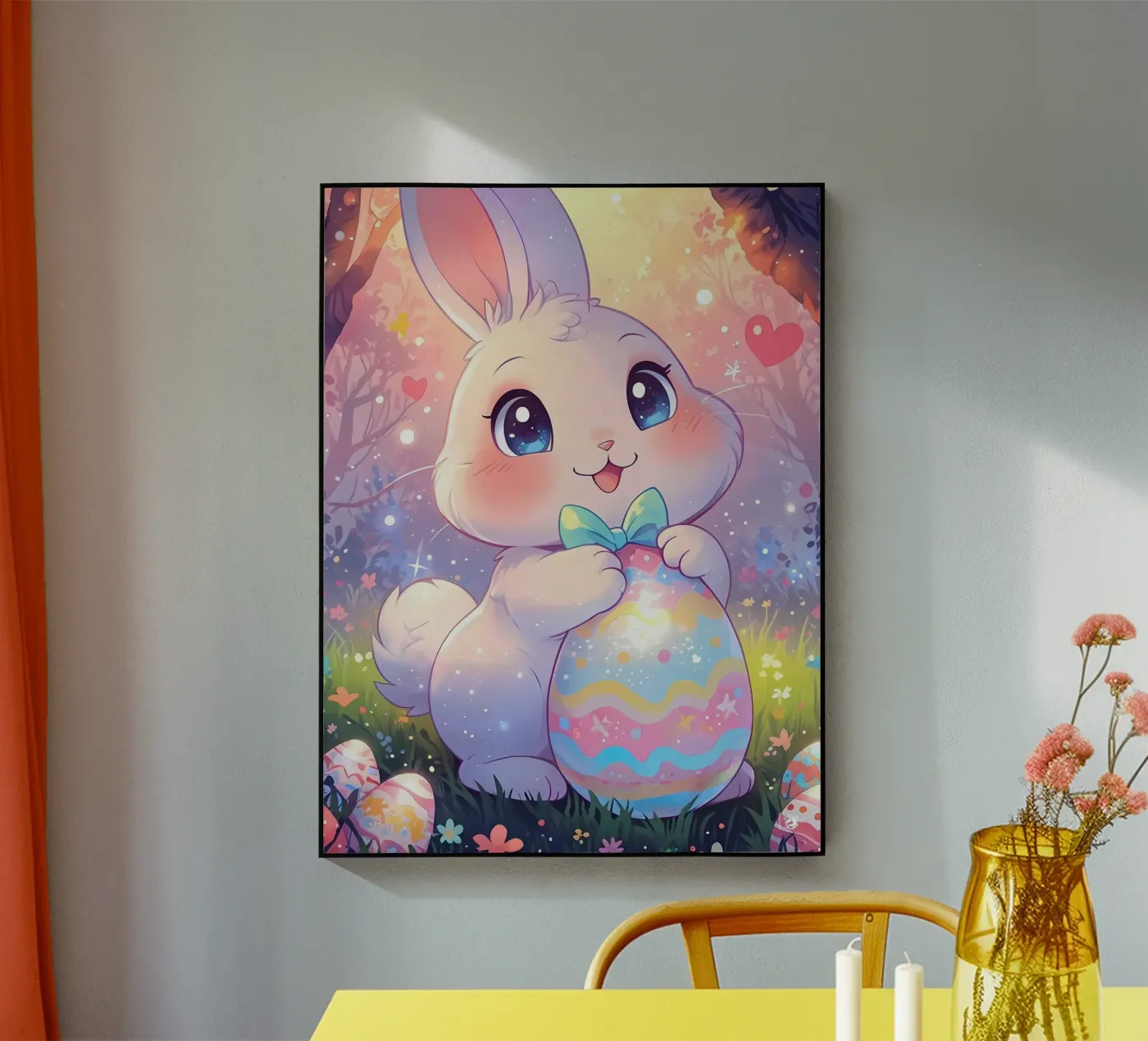 Happy Easter egg Rabbit acryl van LM2Kone