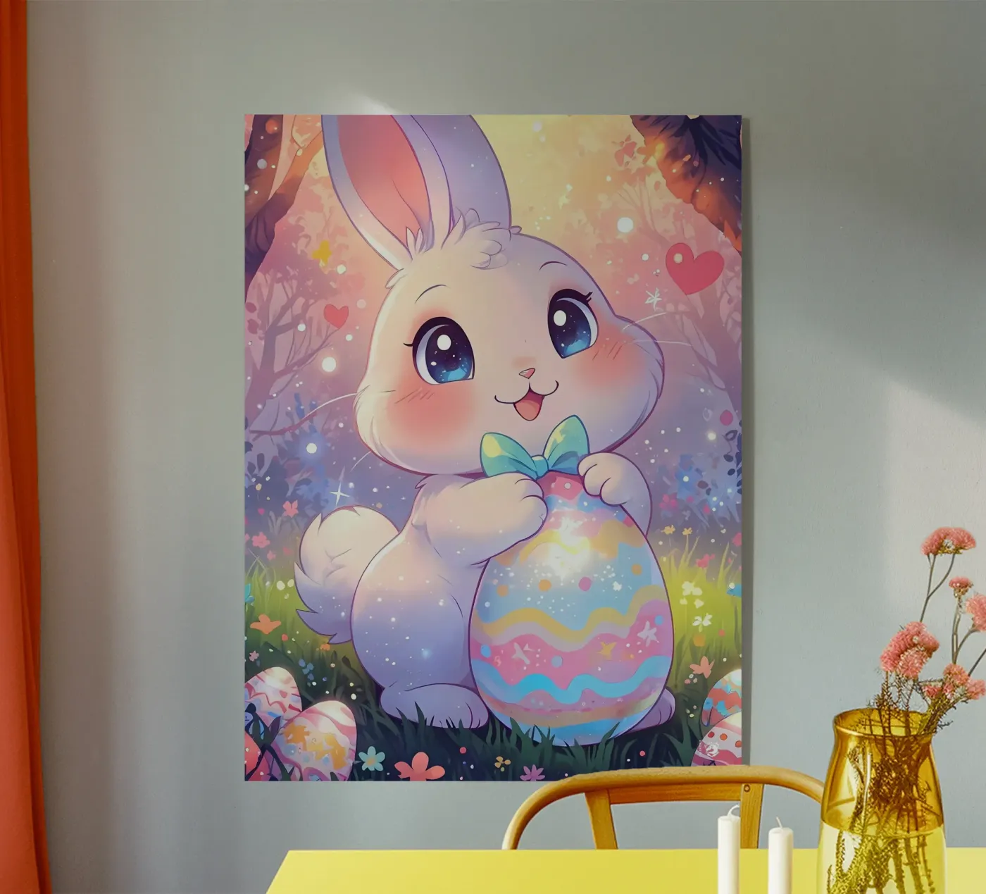 Happy Easter egg Rabbit acryl van LM2Kone