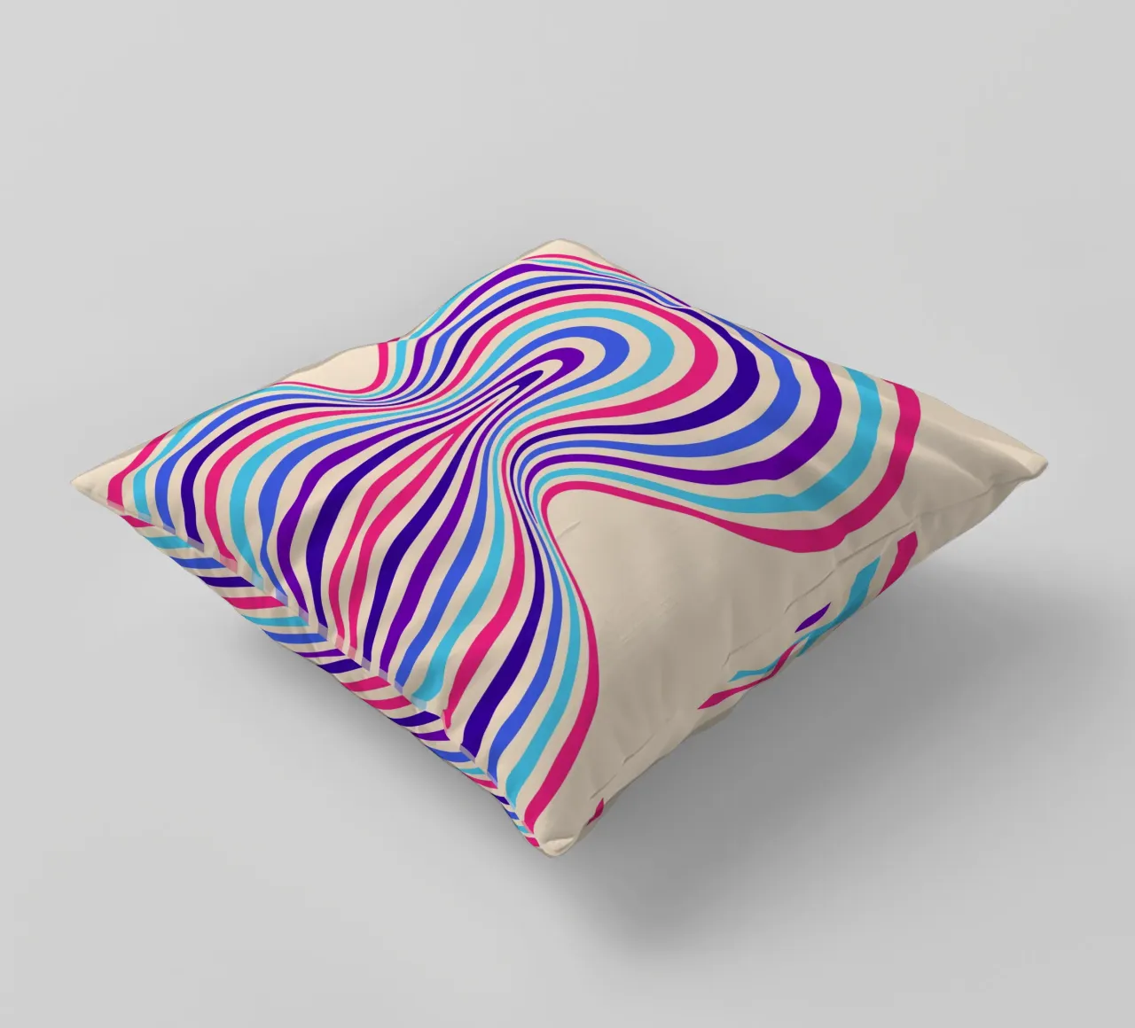 Optical Flow – Bauhaus im Farbspiel cuscino da SMPLE