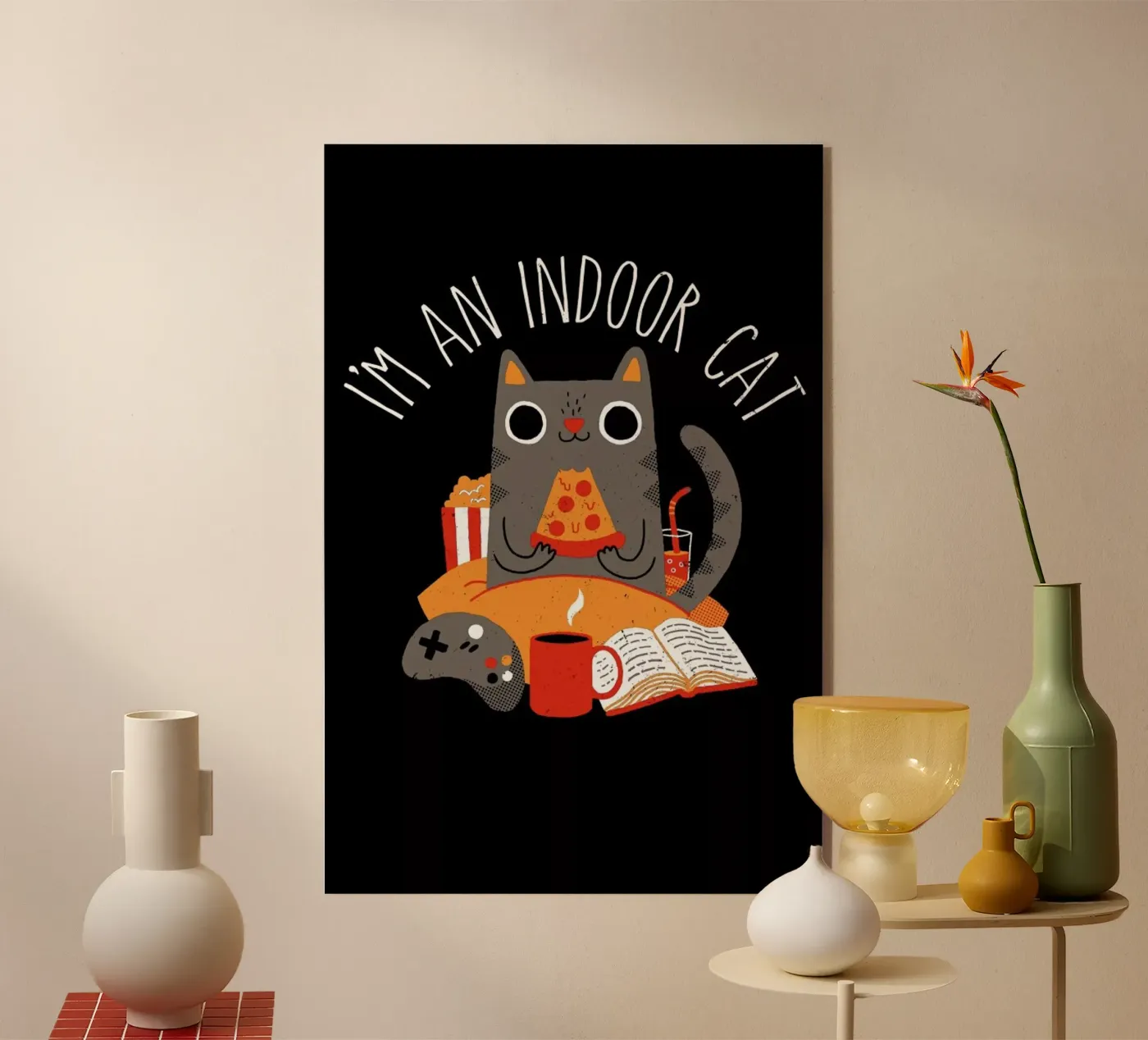 Indoor Cat acrylic glass by DinoMike