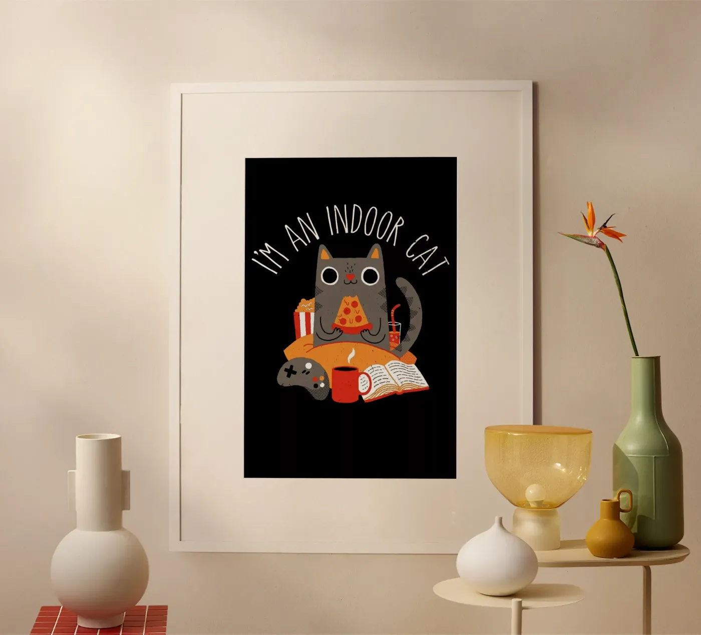 Indoor Cat poster van DinoMike