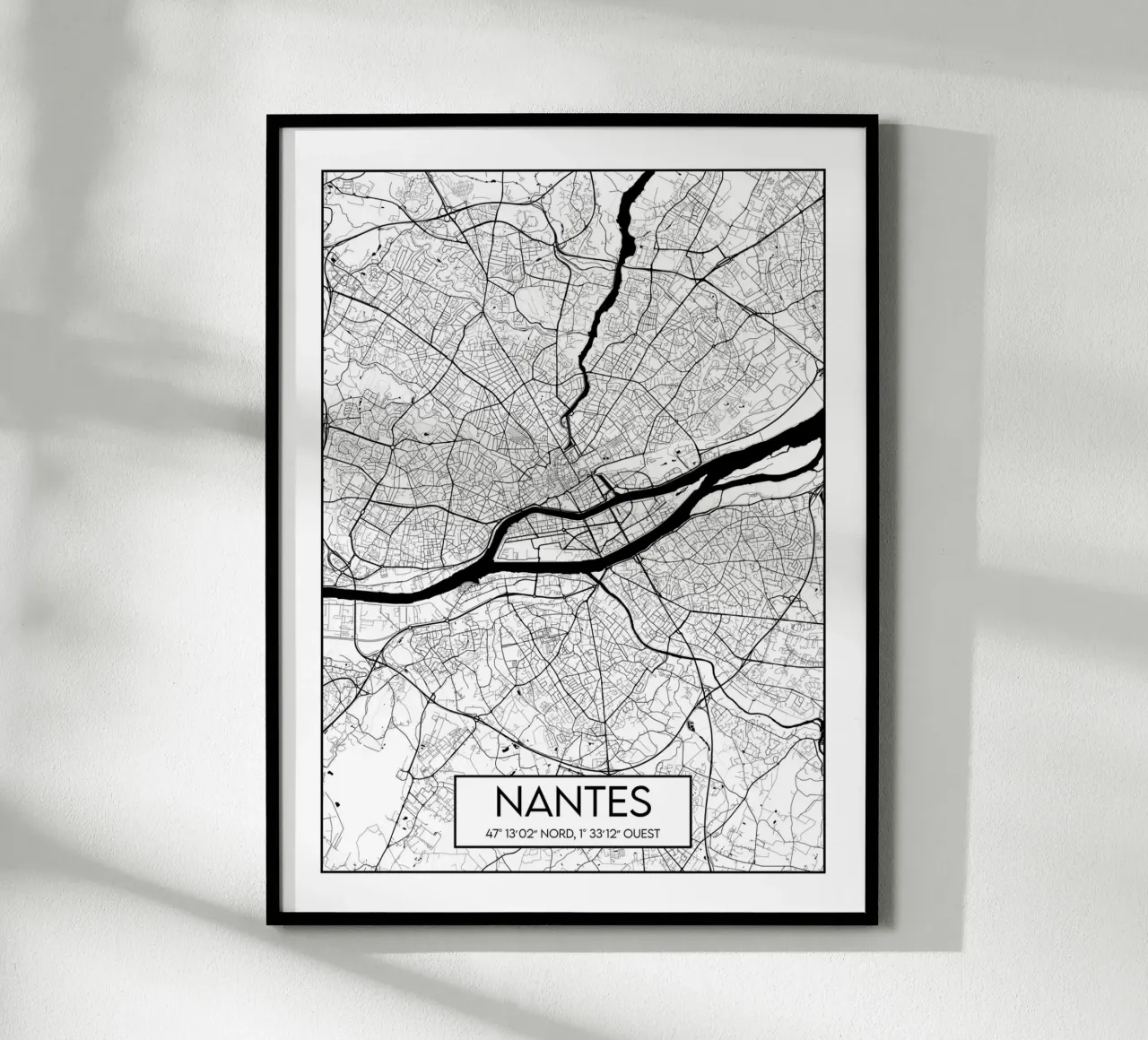 Piano minimalista Nantes poster da Frame the World