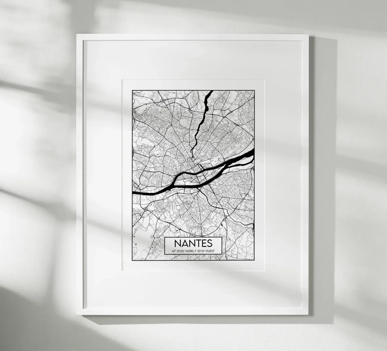 Piano minimalista Nantes poster da Frame the World