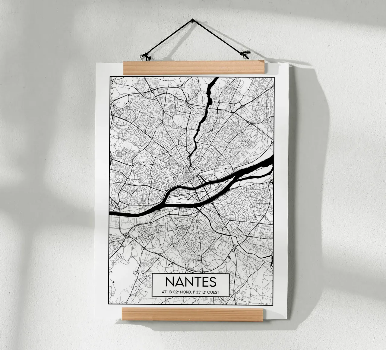 Piano minimalista Nantes poster da Frame the World