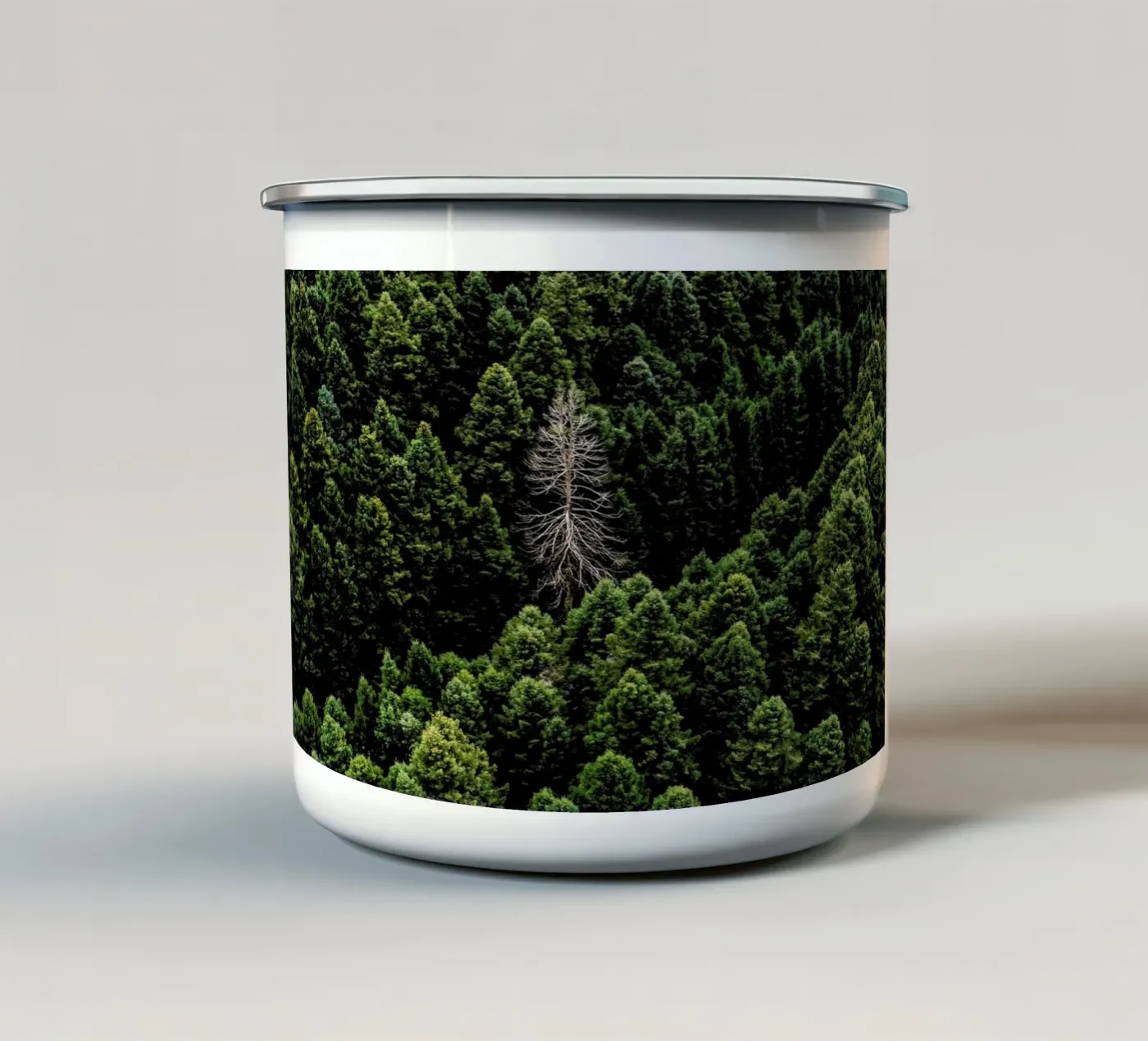 Alone enamel mug by ROBERTO H