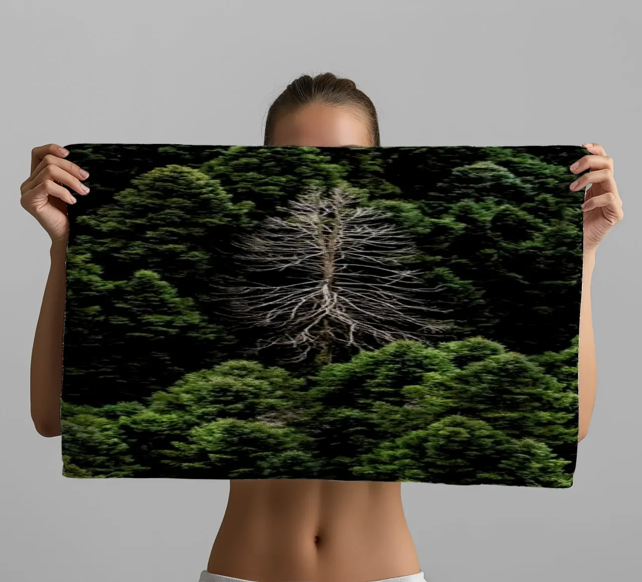 Alone towel by ROBERTO H