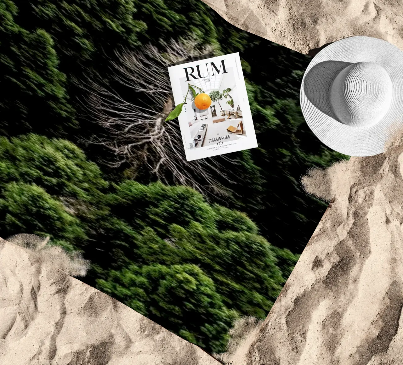 Alone beach towel by ROBERTO H