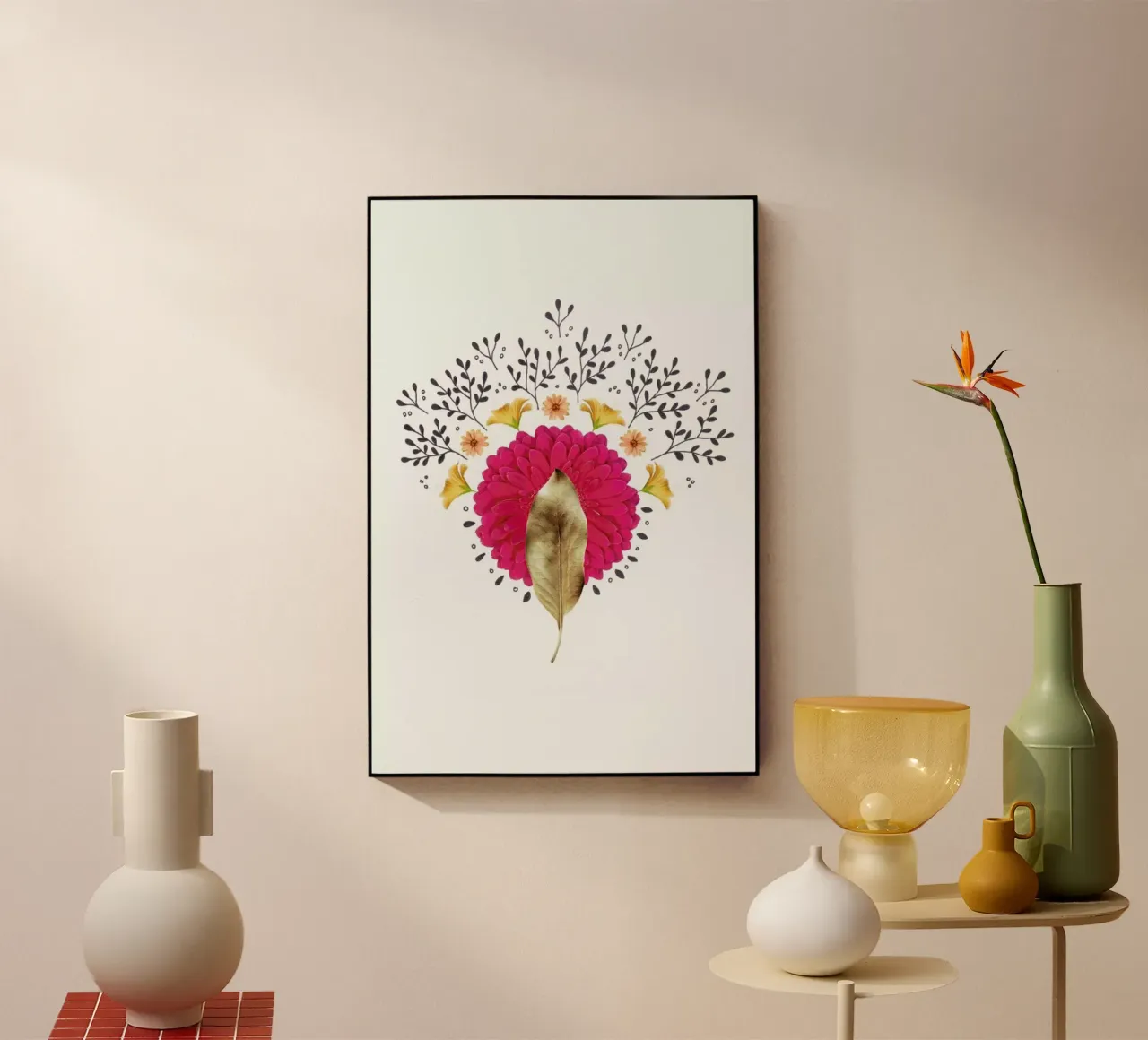 Dried Leaf 01 Collage plexiglass da Miles of Light