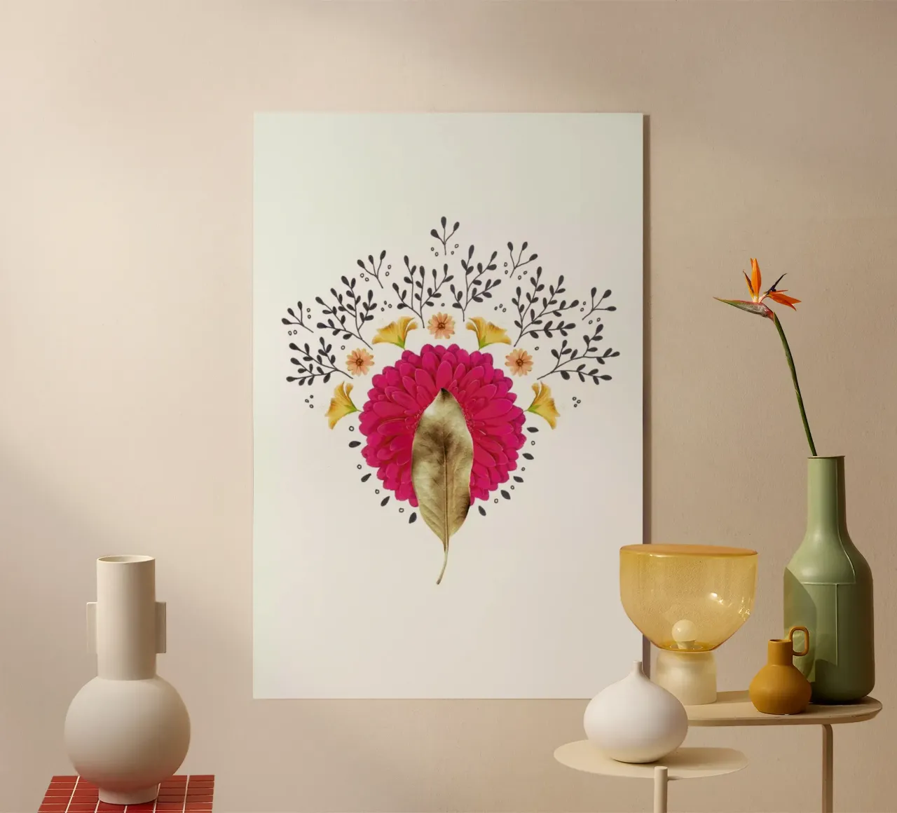 Dried Leaf 01 Collage plexiglass da Miles of Light