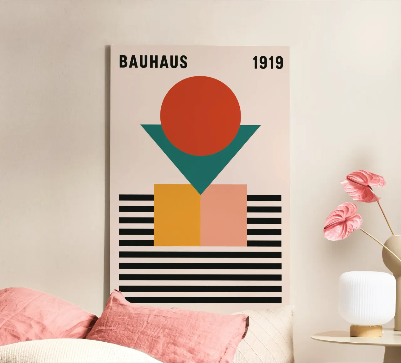 Less Is More - Bauhaus Edition canvas with Floater frame by SMPLE