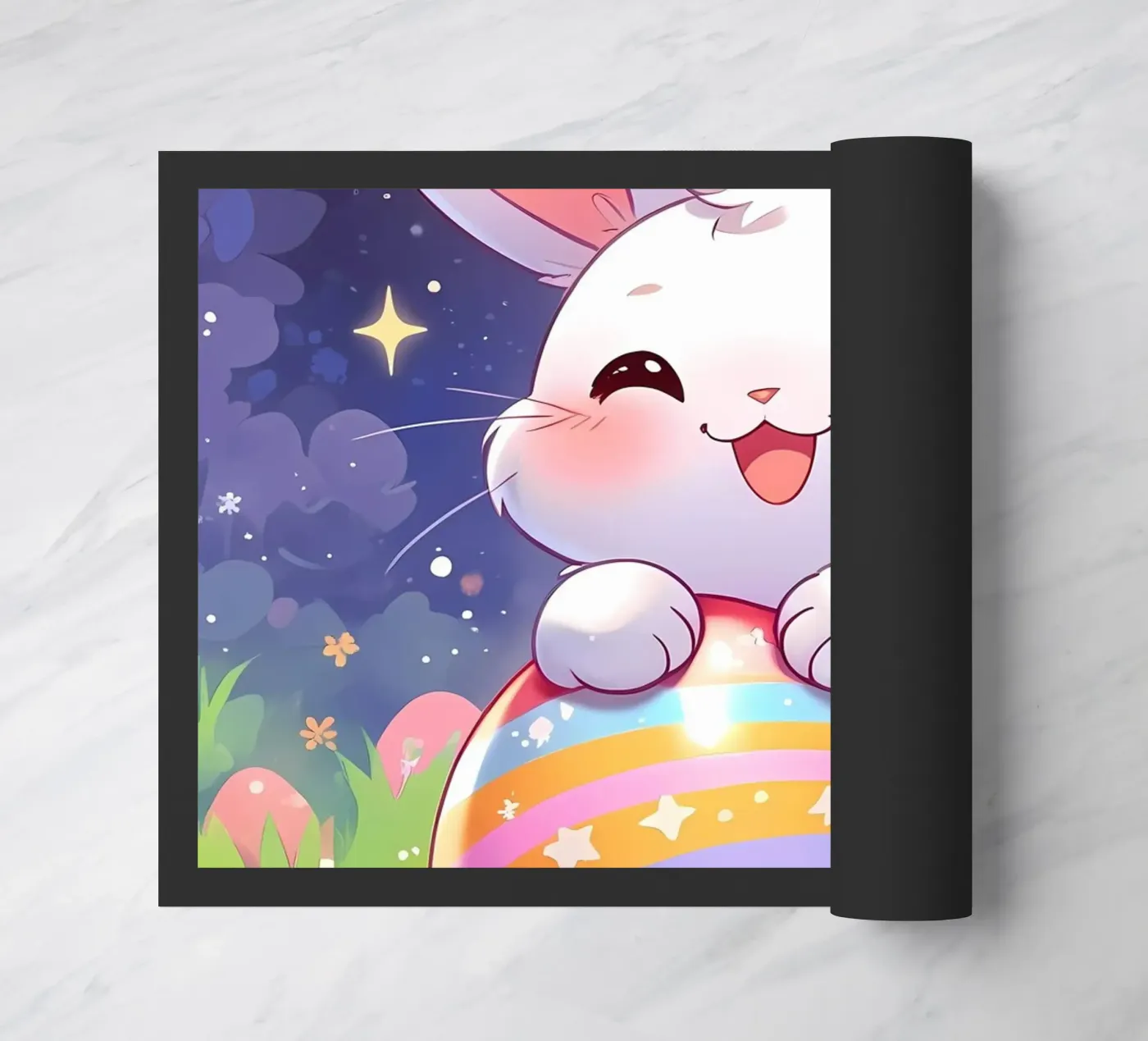 Big Rabbit Easter egg deurmat van LM2Kone