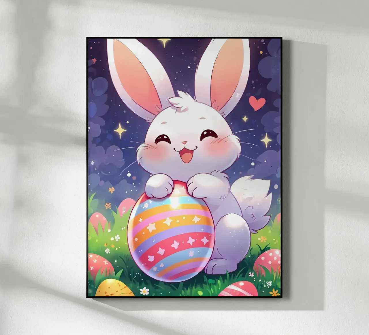 Big Rabbit Easter egg acrylic glass by LM2Kone