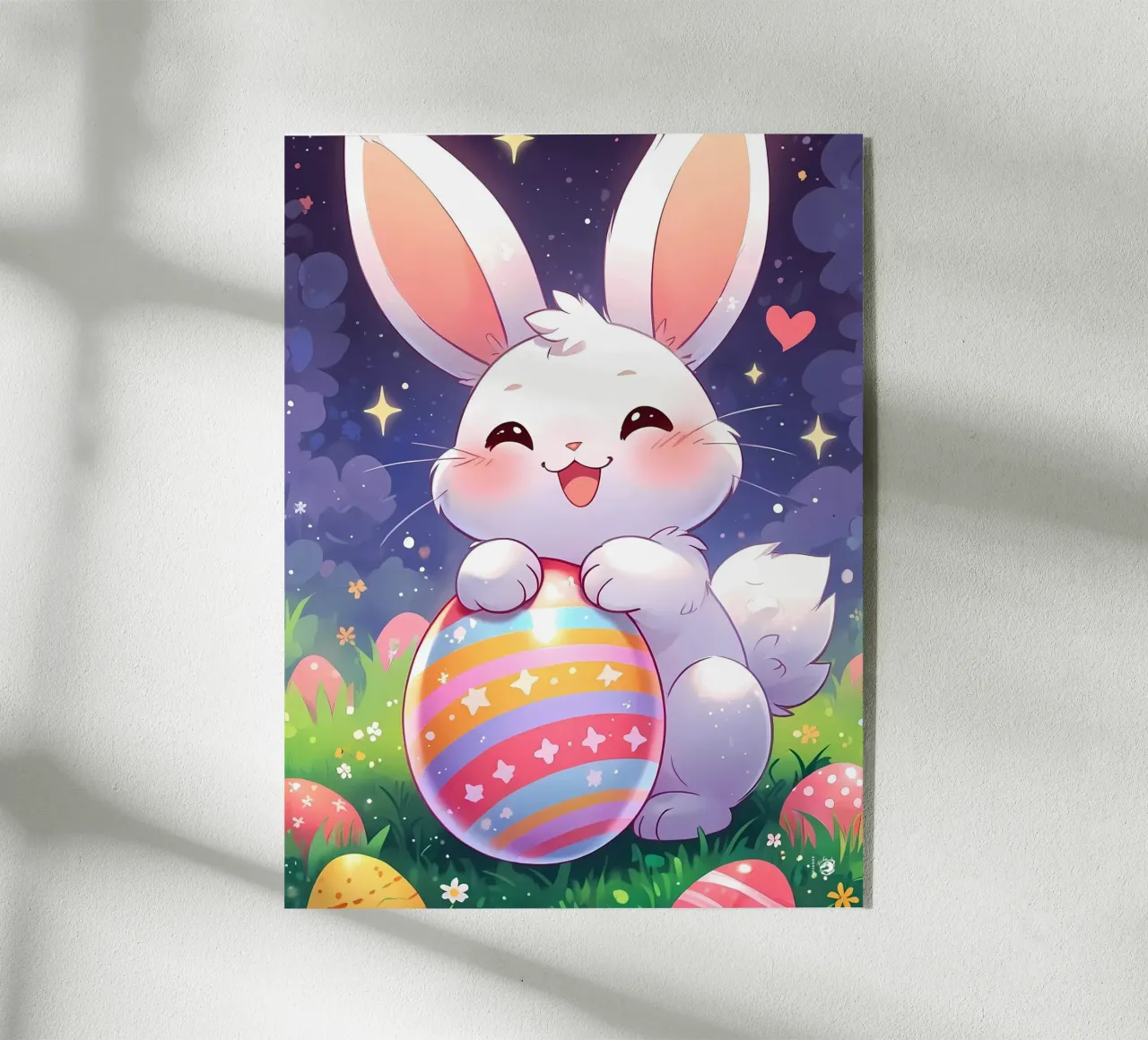 Big Rabbit Easter egg acrylic glass by LM2Kone