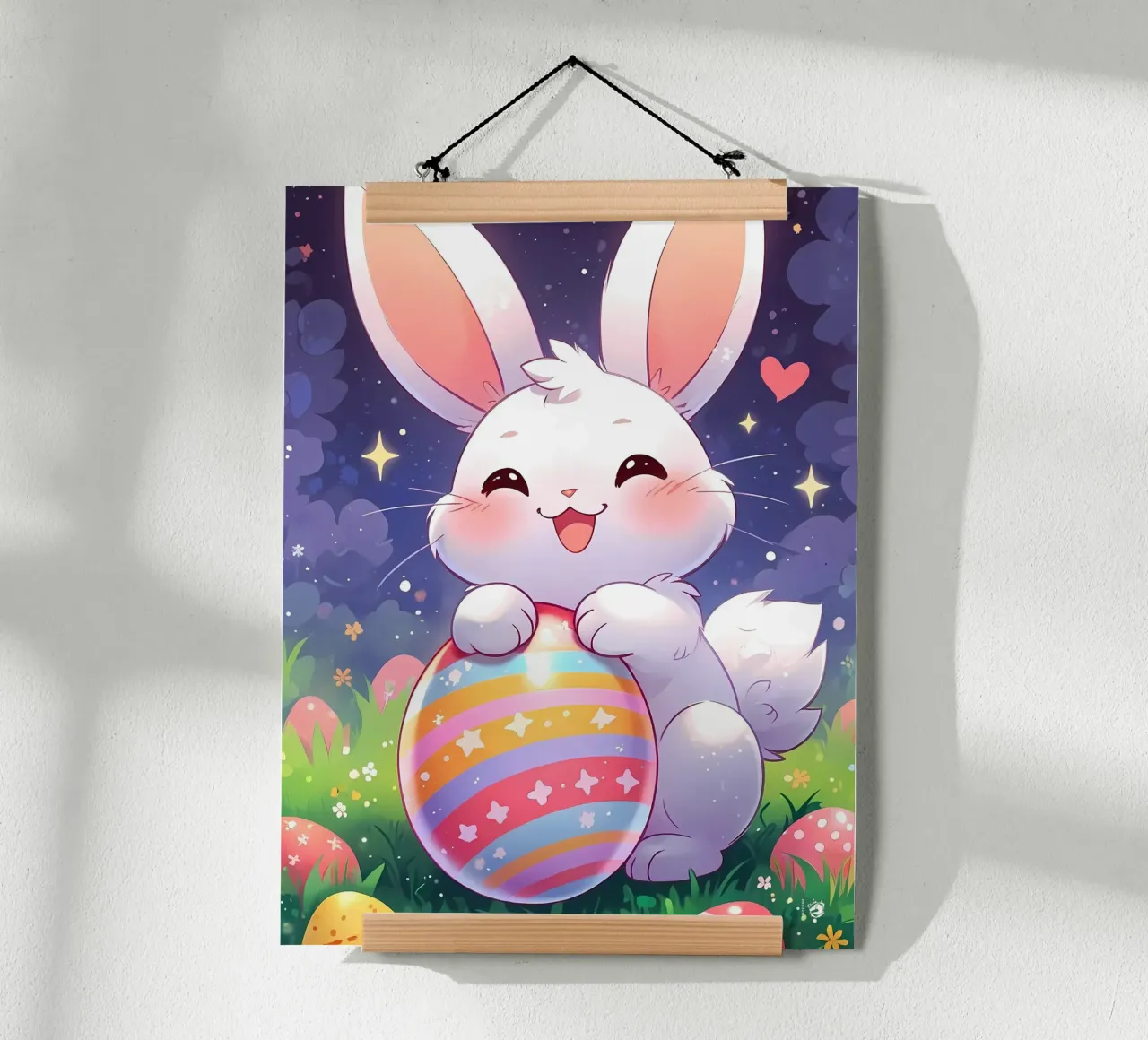 Big Rabbit Osterei Poster von LM2Kone