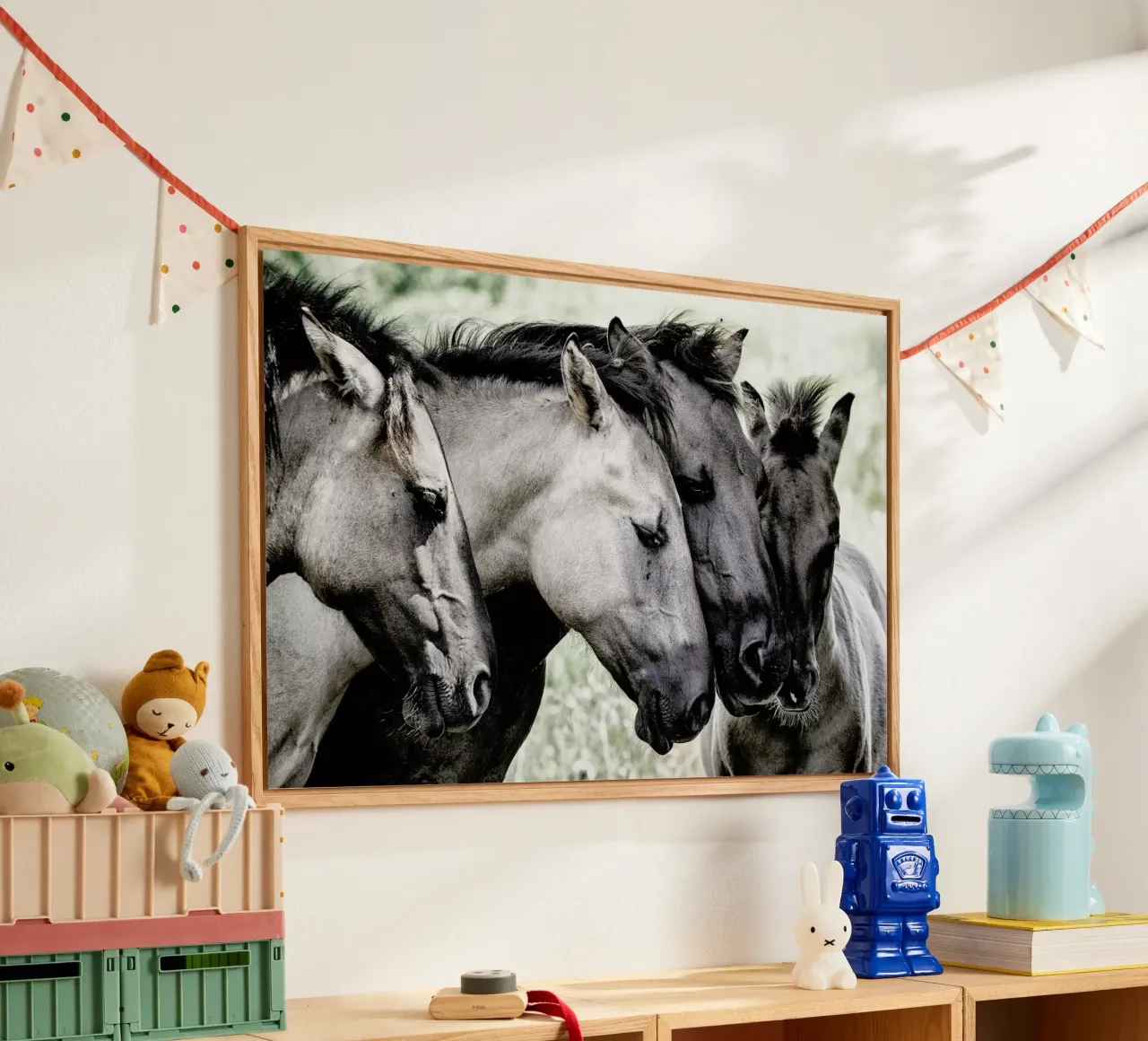 Four Konik Horses - Jaap van den plexiglass da Pictufy