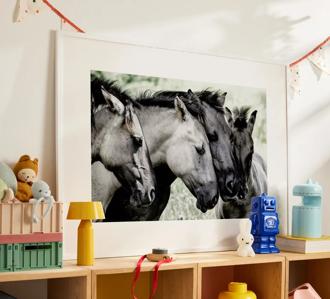 Four Konik Horses - Jaap van den carta hahnemühle da Pictufy