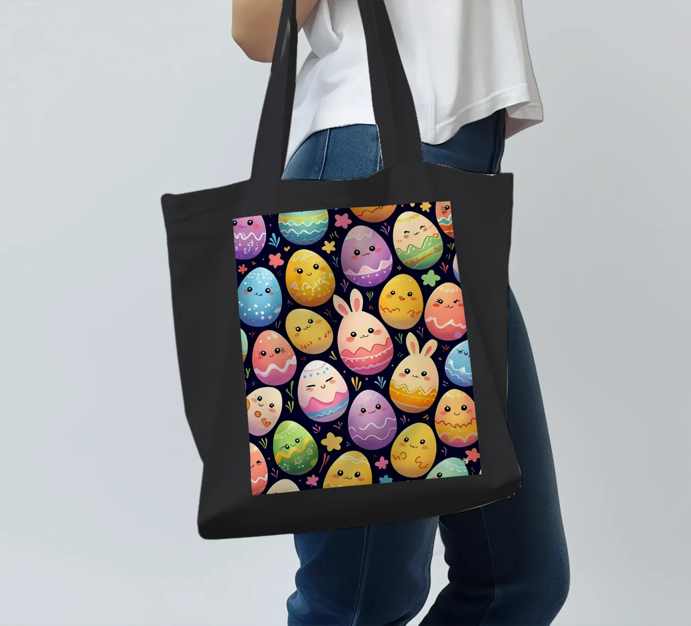 Easter Egg Pattern Jutebeutel von LM2Kone