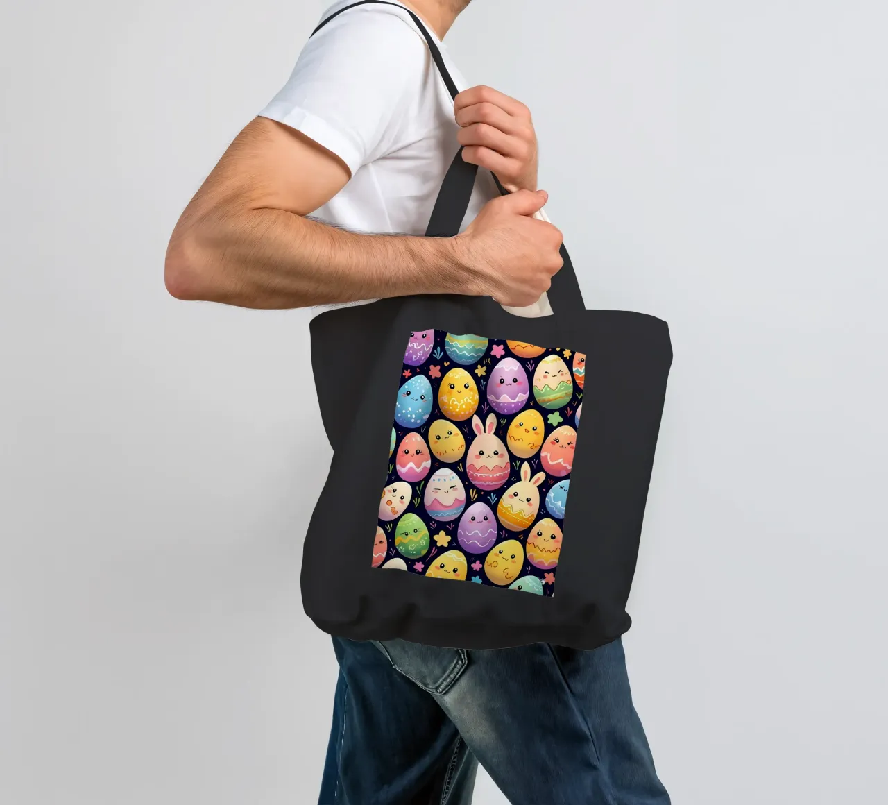 Modello di uovo di Pasqua borsa in juta da LM2Kone