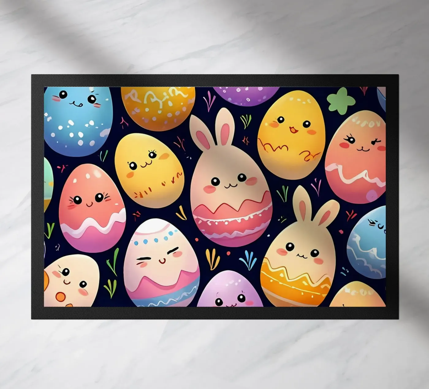 Easter Egg Pattern Fußmatte von LM2Kone