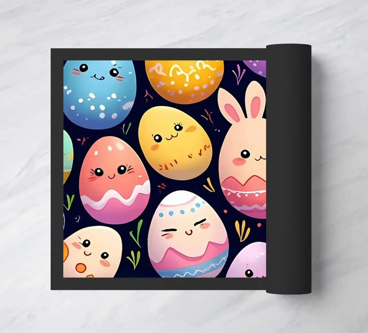 Easter Egg Pattern doormat by LM2Kone