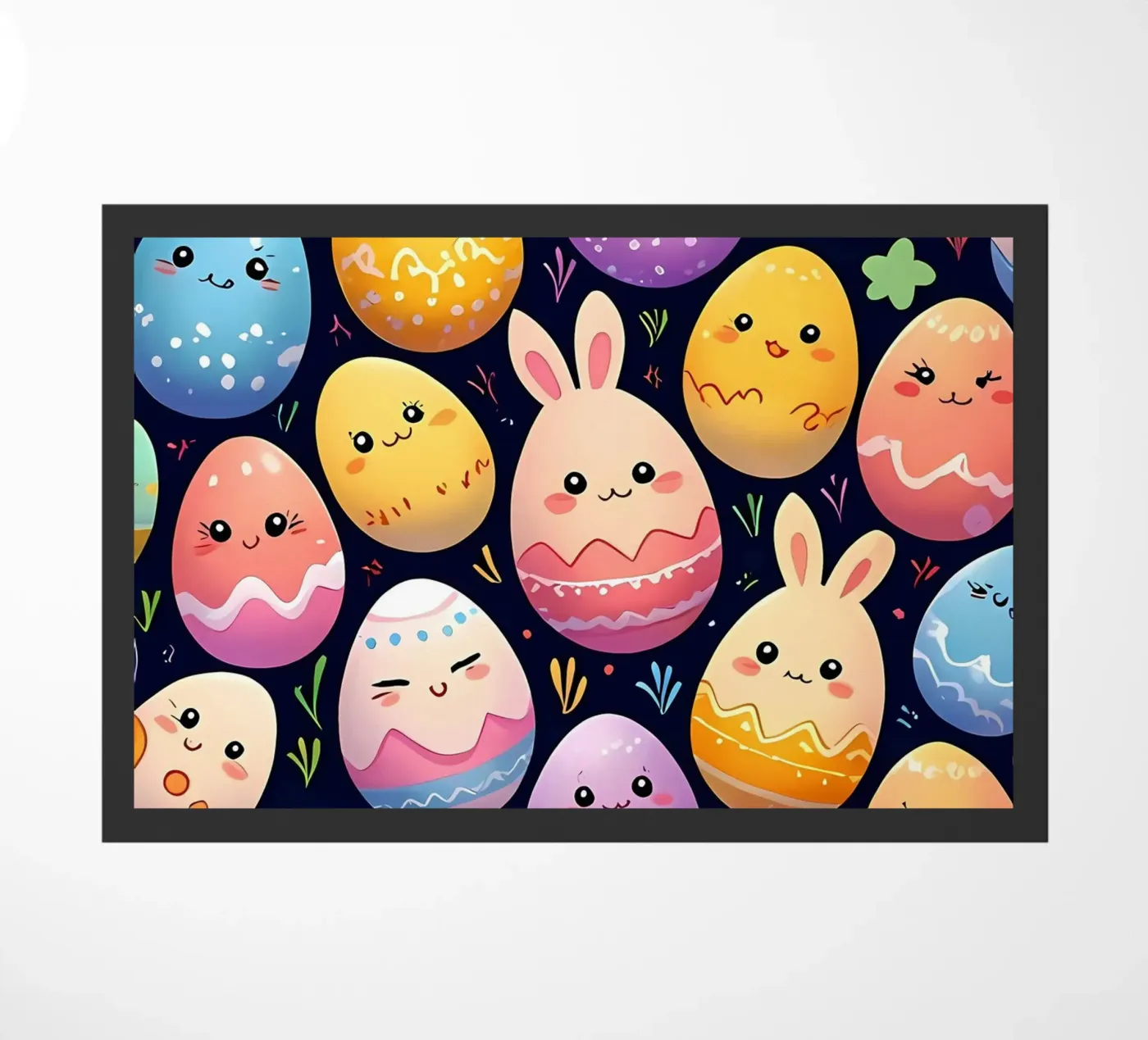 Easter Egg Pattern Fußmatte von LM2Kone
