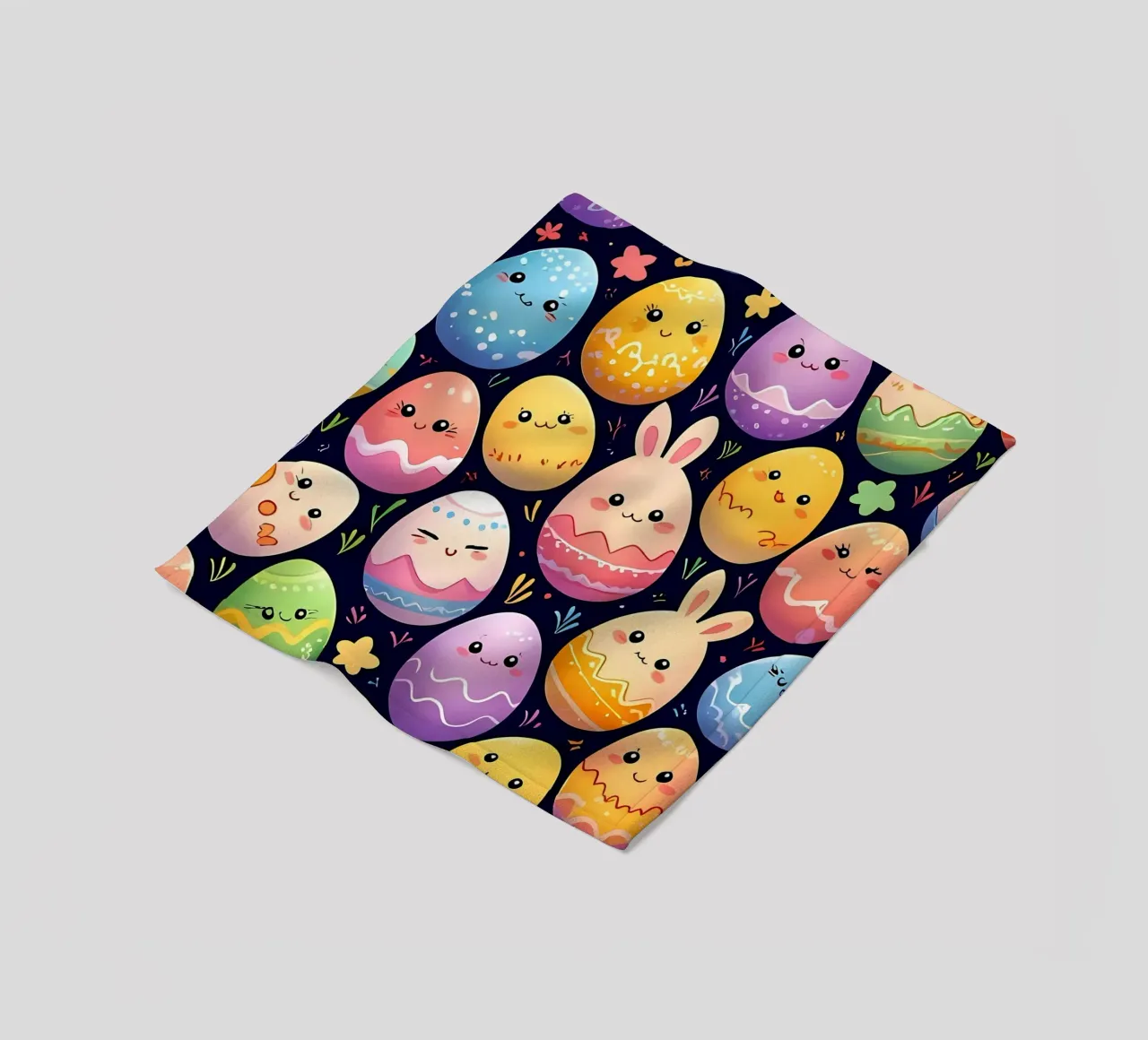 Easter Egg Pattern fleece blanket by LM2Kone