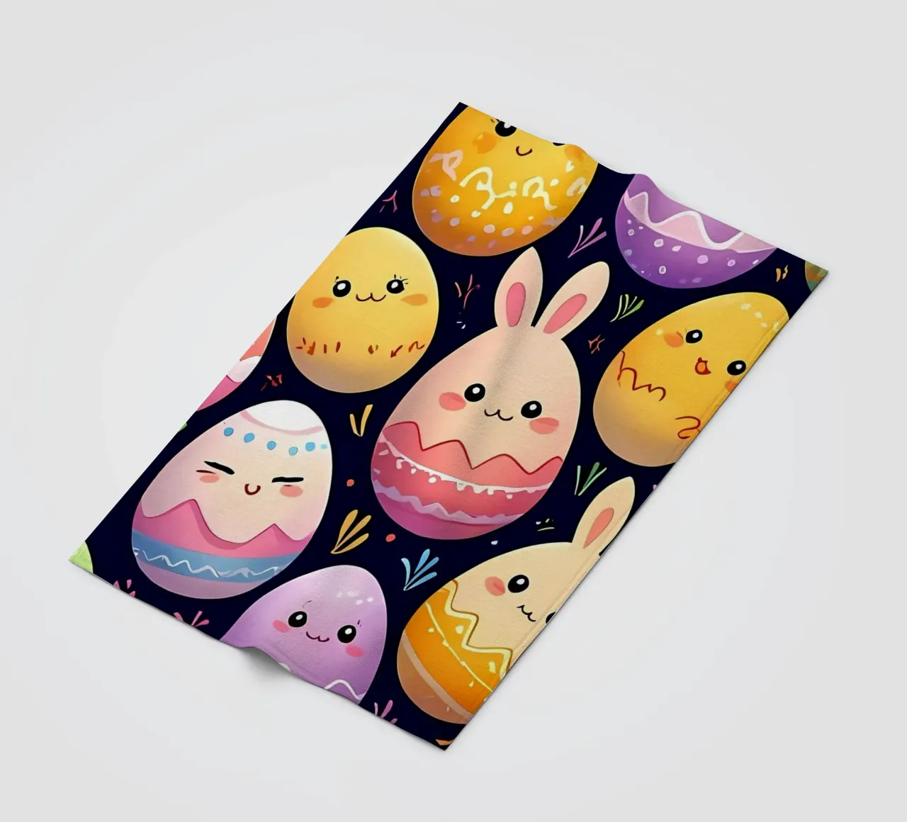 Easter Egg Pattern fleece blanket by LM2Kone