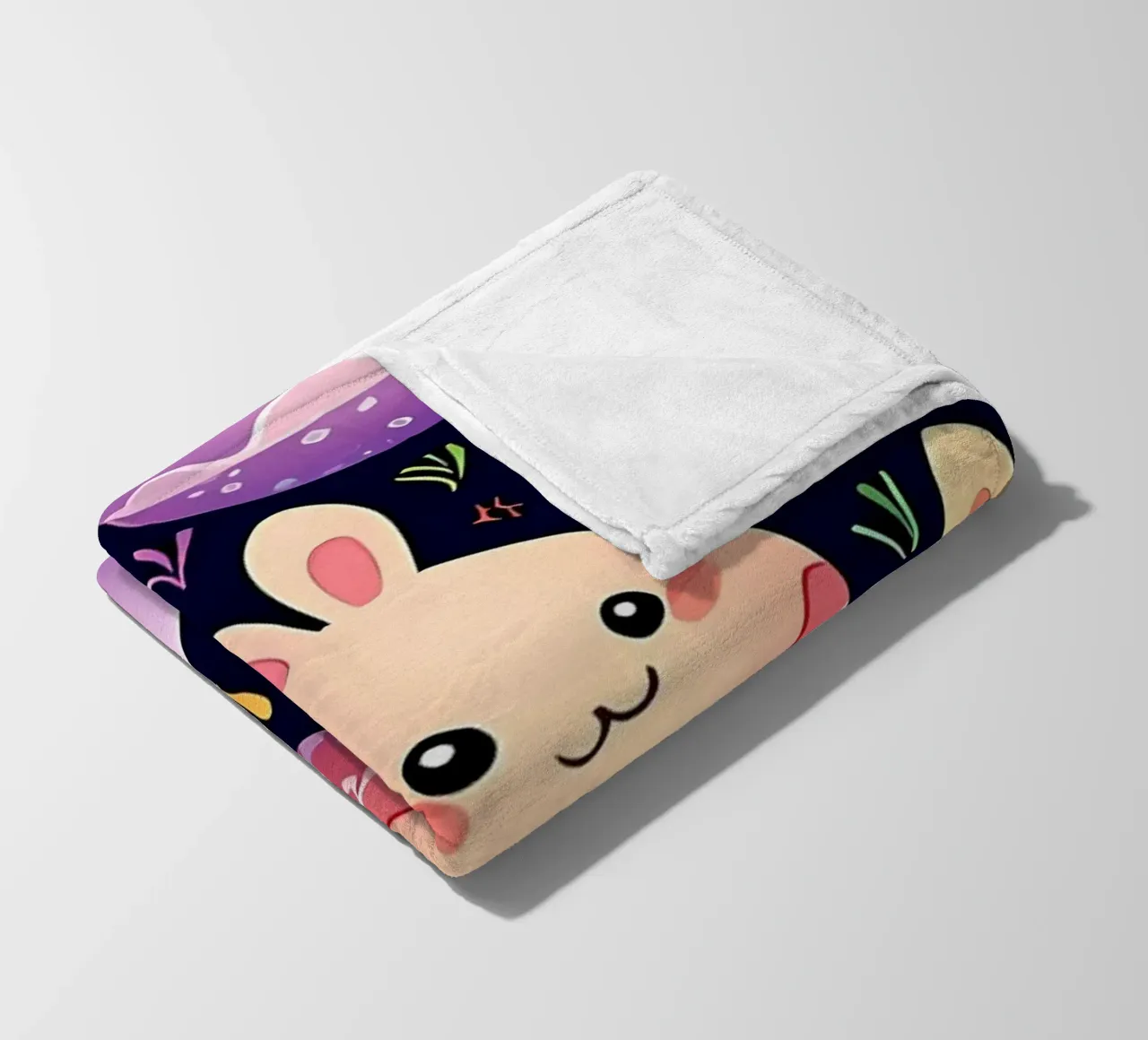 Easter Egg Pattern fleece blanket by LM2Kone