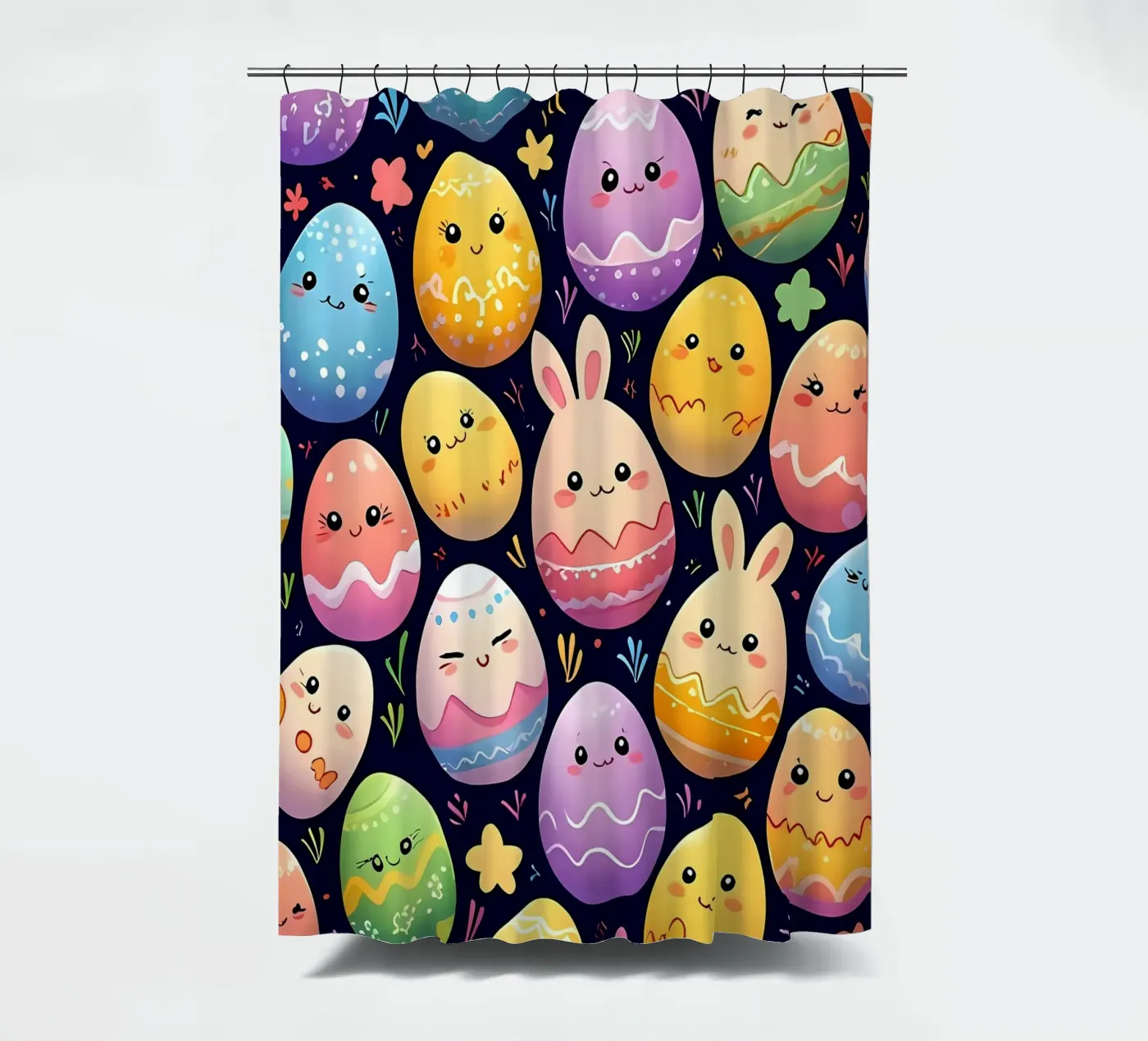 Easter Egg Pattern shower curtain by LM2Kone