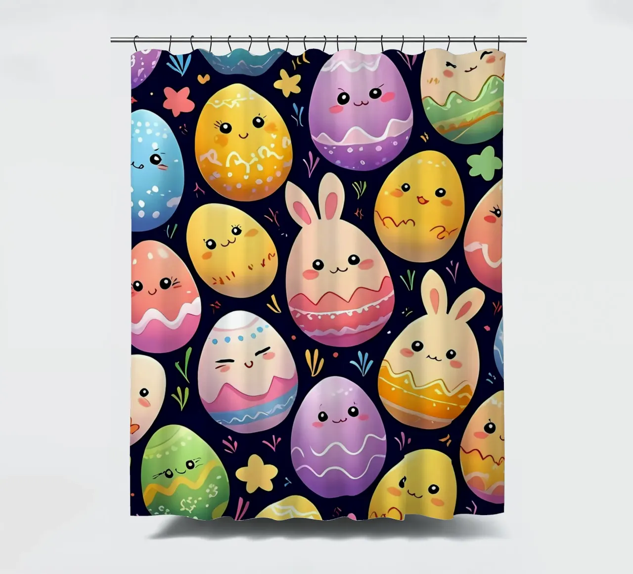 Paaseieren Patroon douchegordijn van LM2Kone
