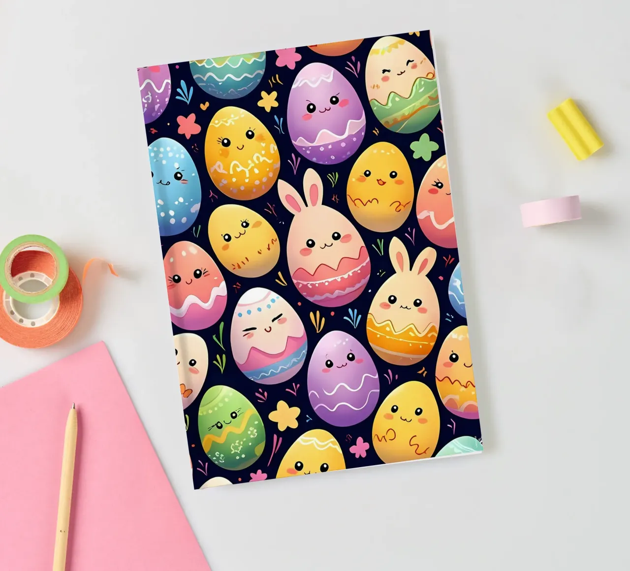 Easter Egg Pattern notebook by LM2Kone