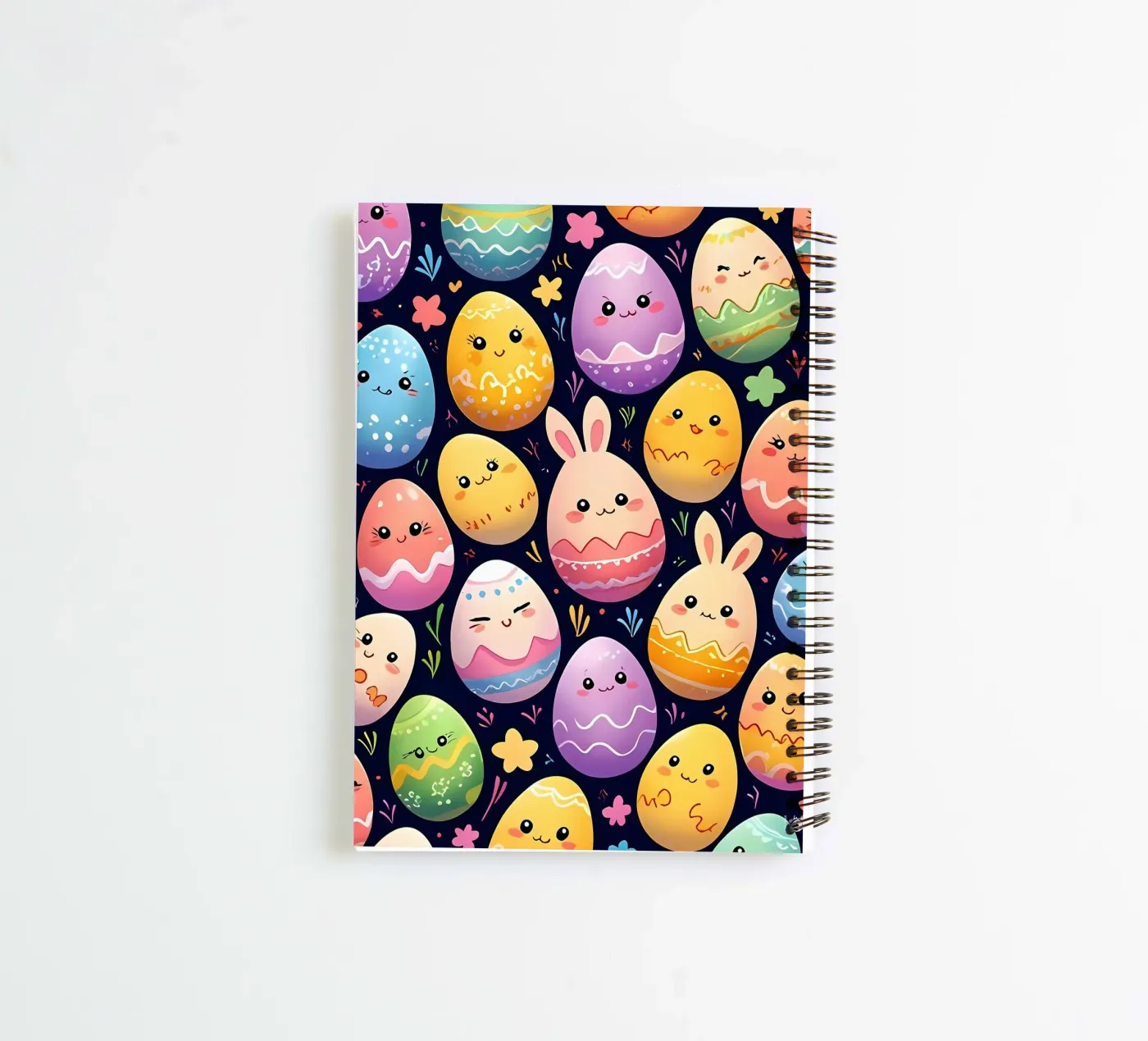 Easter Egg Pattern spiral notebook by LM2Kone