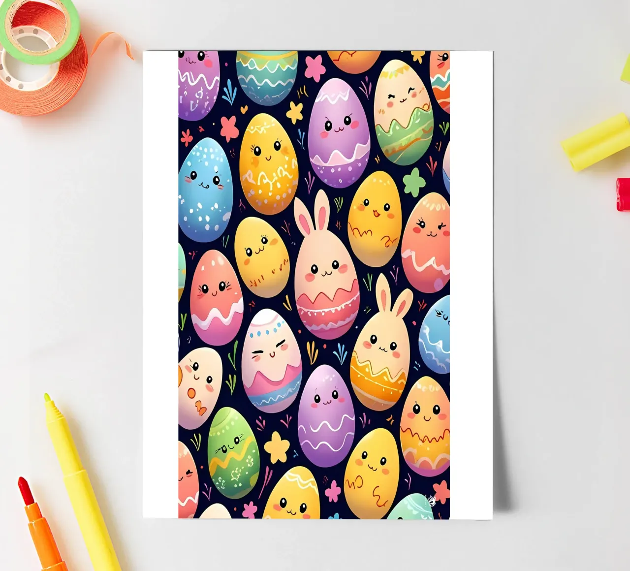 Easter Egg Pattern sticker sheet by LM2Kone