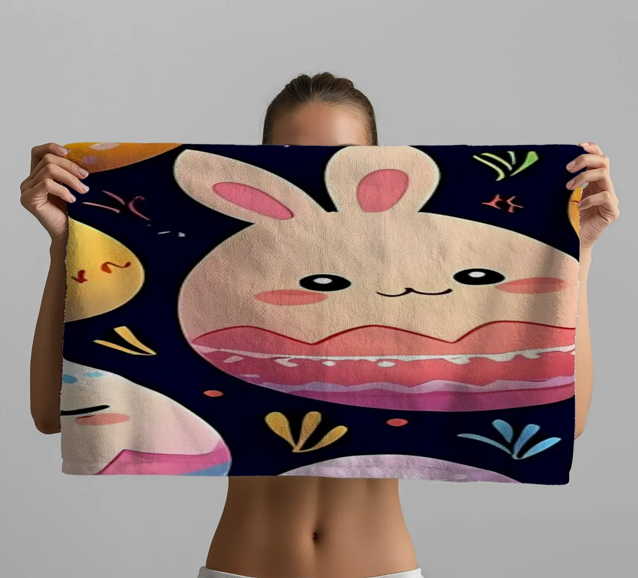 Easter Egg Pattern towel by LM2Kone