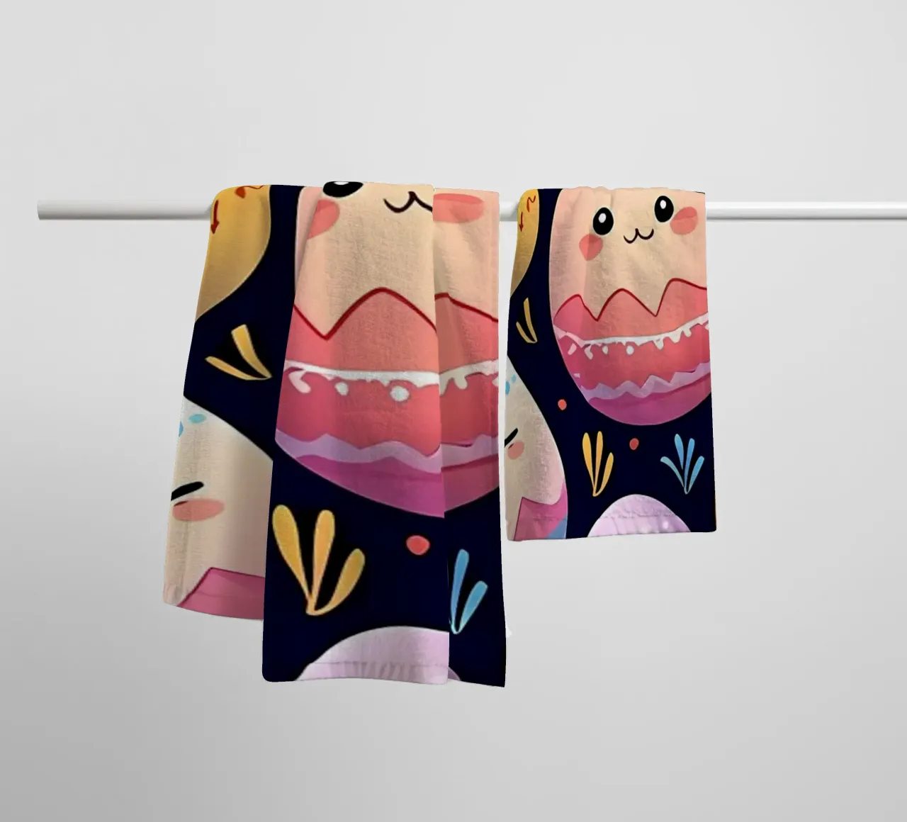 Easter Egg Pattern towel by LM2Kone