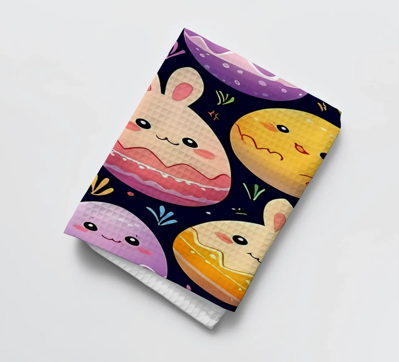 Easter Egg Pattern tea towel by LM2Kone