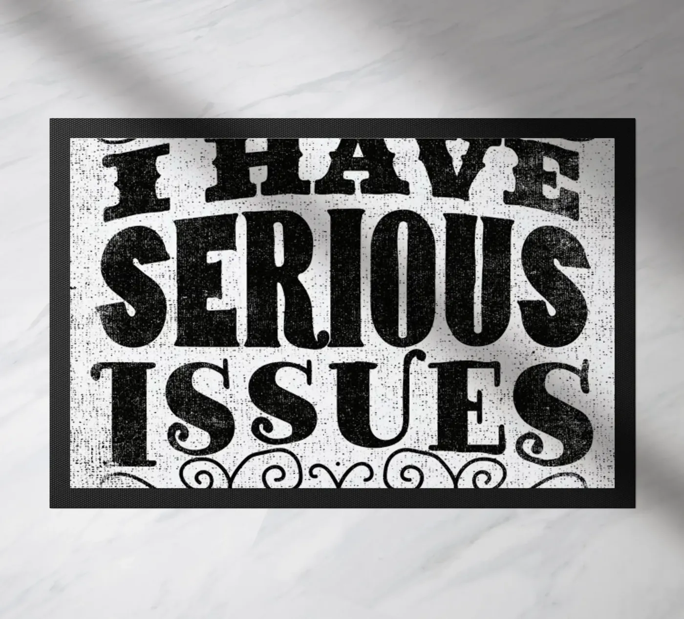 serious issues Fußmatte von Matthew Taylor Wilson