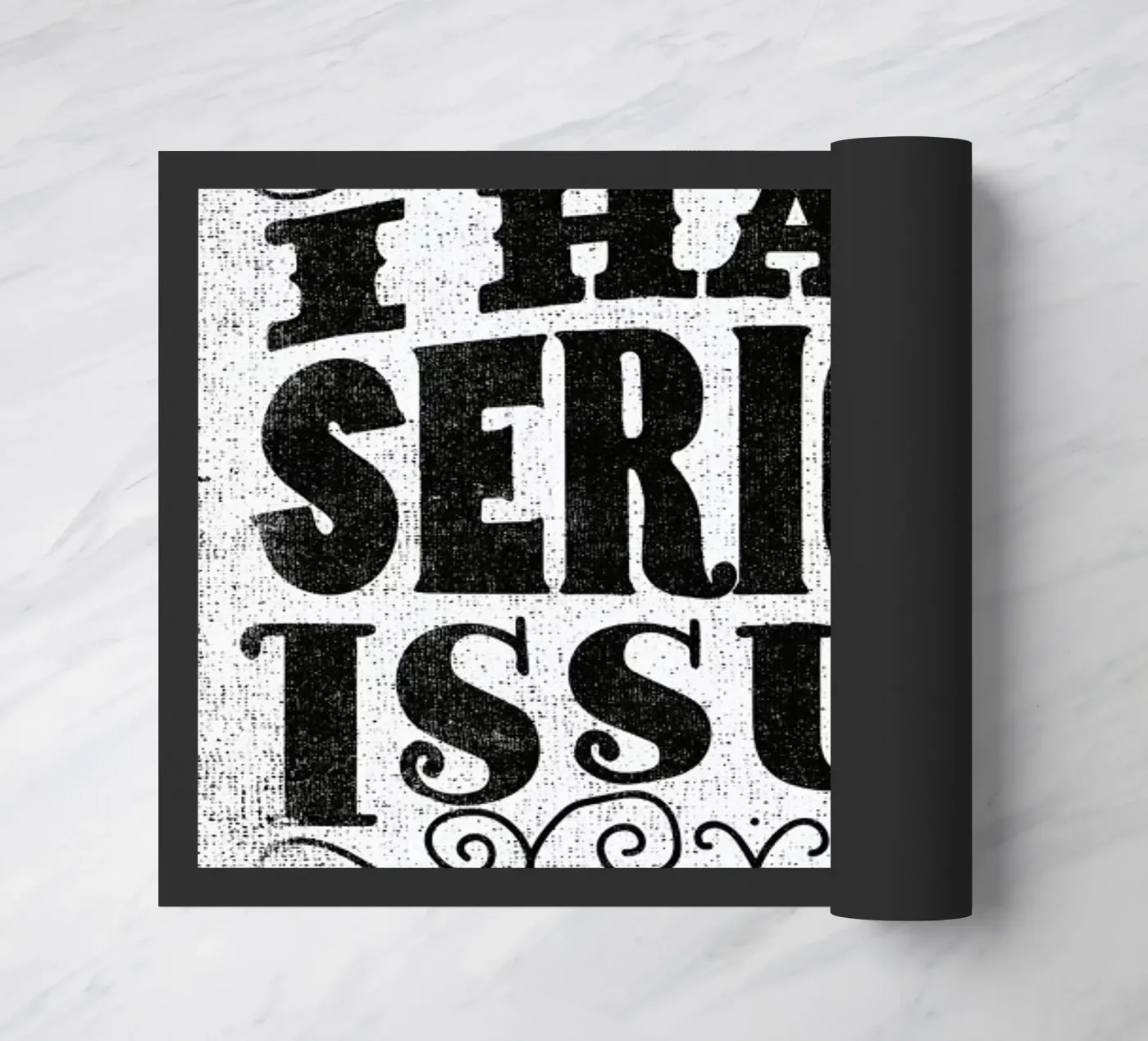 serious issues Fußmatte von Matthew Taylor Wilson