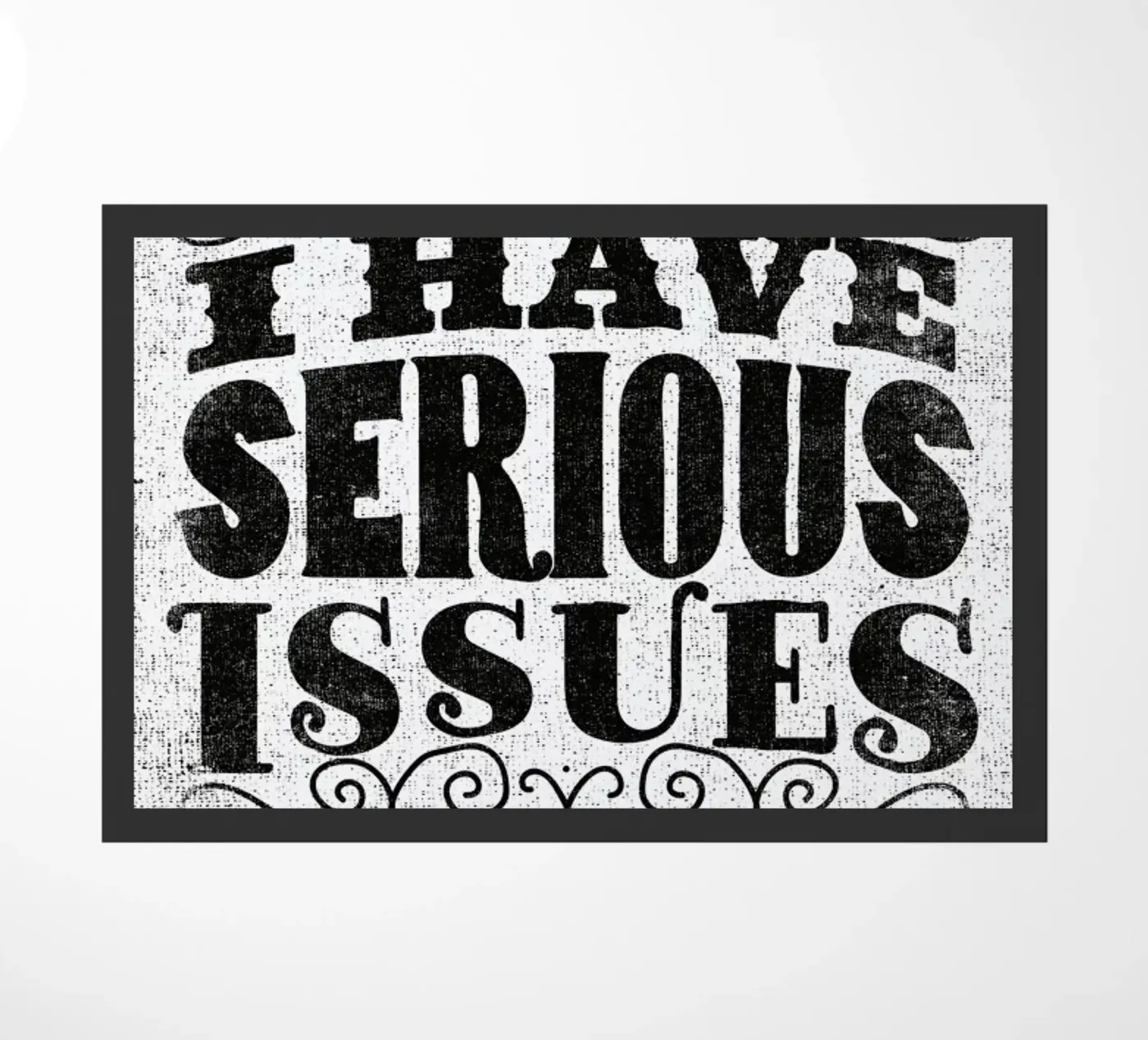serious issues Fußmatte von Matthew Taylor Wilson