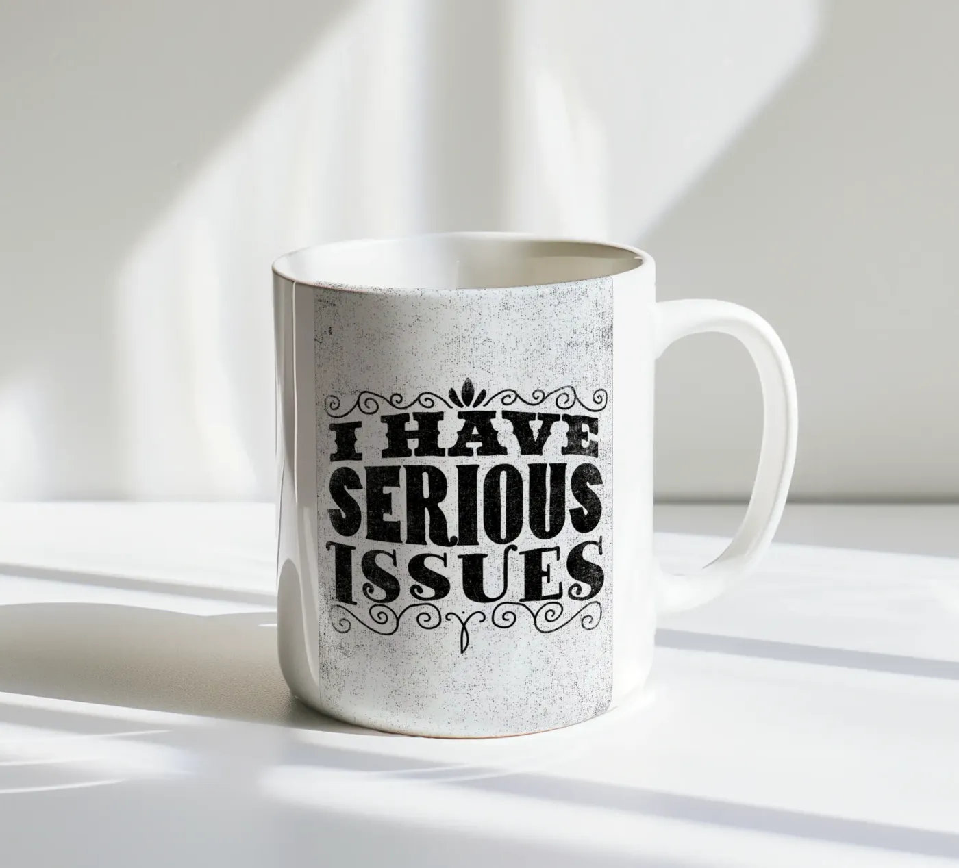 serious issues ceramic mug by Matthew Taylor Wilson