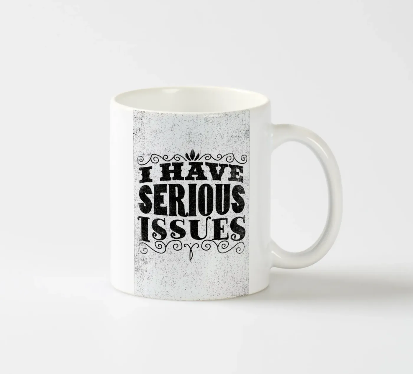 serious issues ceramic mug by Matthew Taylor Wilson